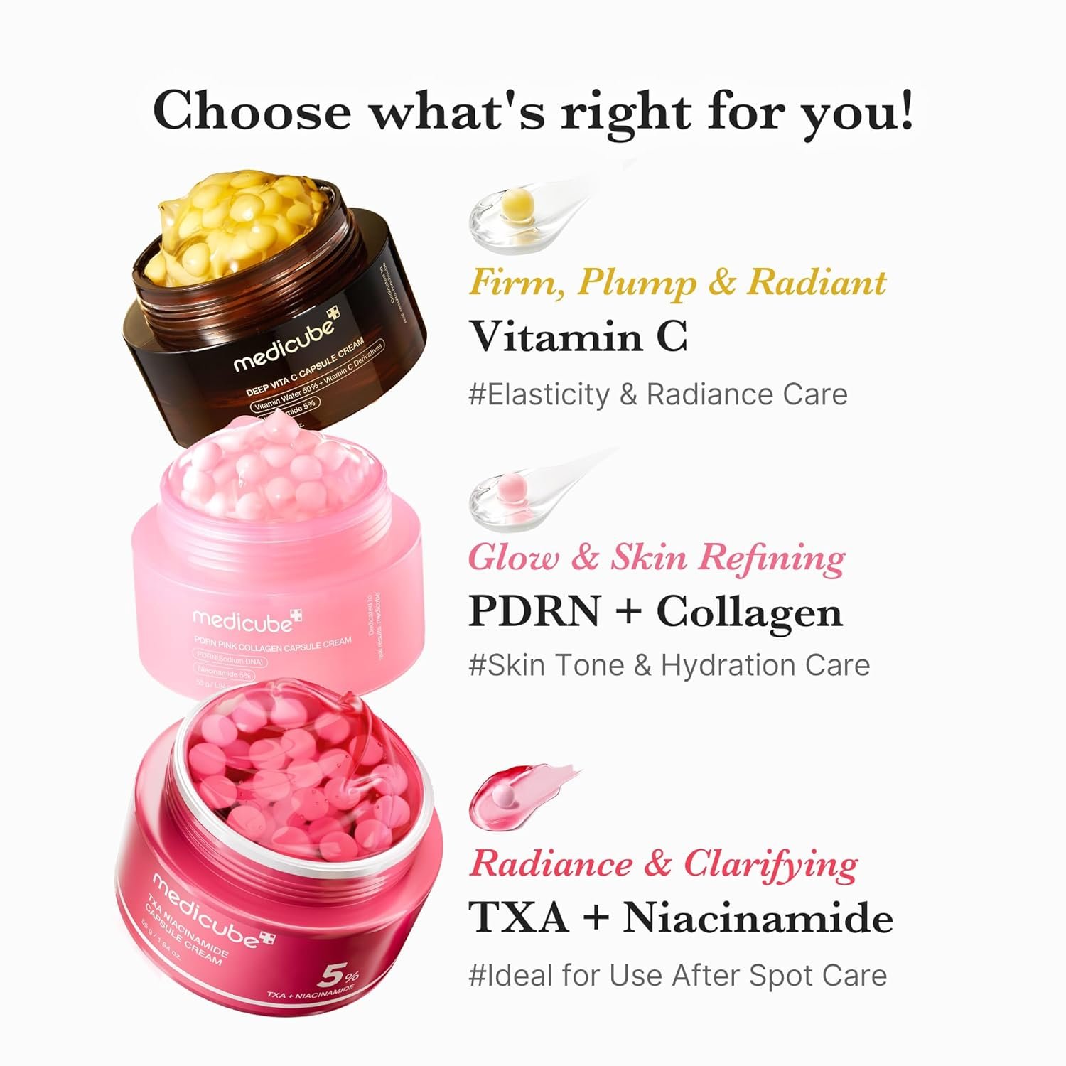 medicube Capsule Cream with Salmon DNA PDRN Pink Collagen | Lightweight Moisturizing Cream with PDRN, Niacinamide for Uneven Skin Tone and Texture, Glow hydration | Korean Skincare, 1.94 oz - Image 7