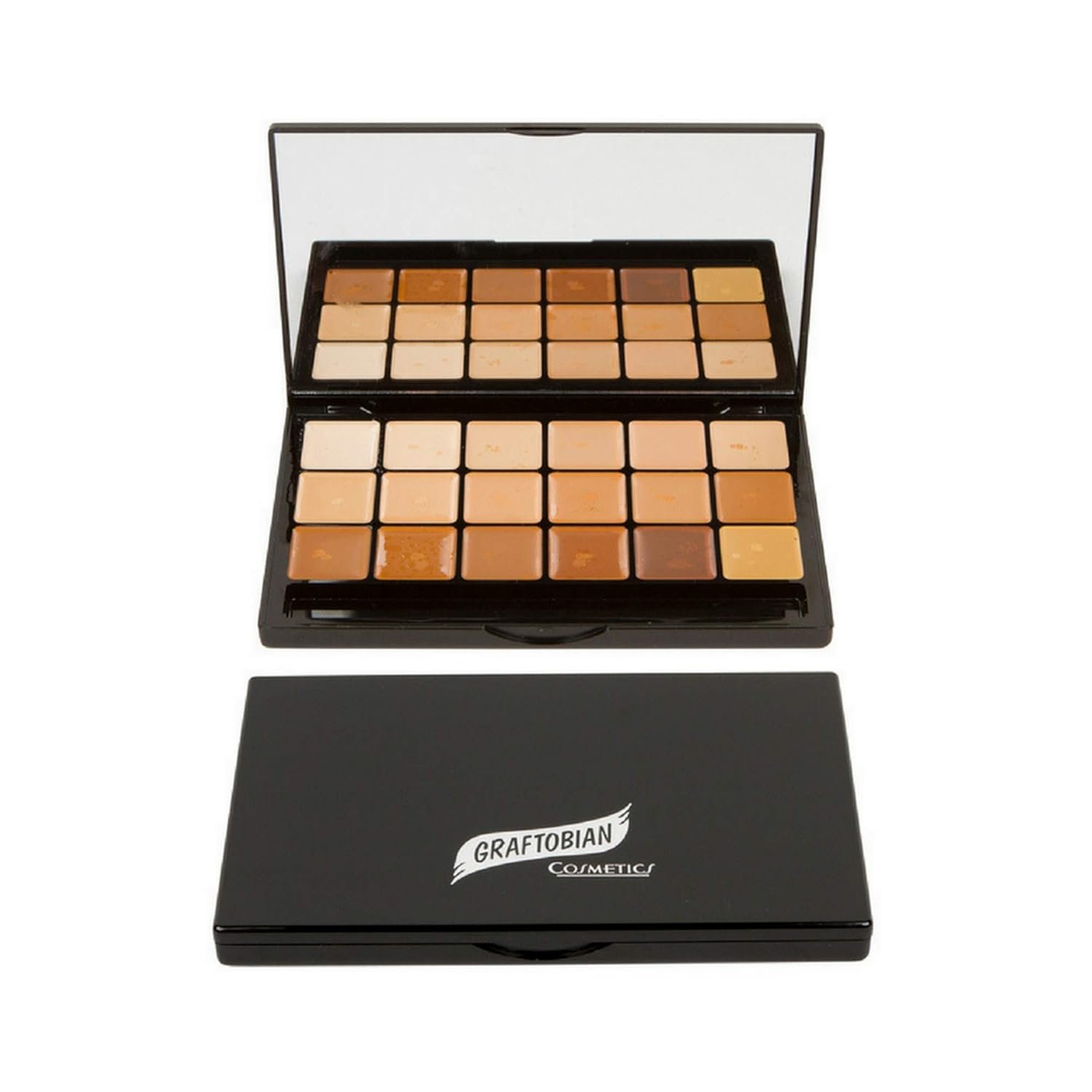 Graftobian Glamour Crème Ultra HD Foundation Super Palettes - Foundation Palette, Contour Makeup, Foundation for Professional Makeup Kit, Face Makeup for Full Coverage - Warm Color - Image 5