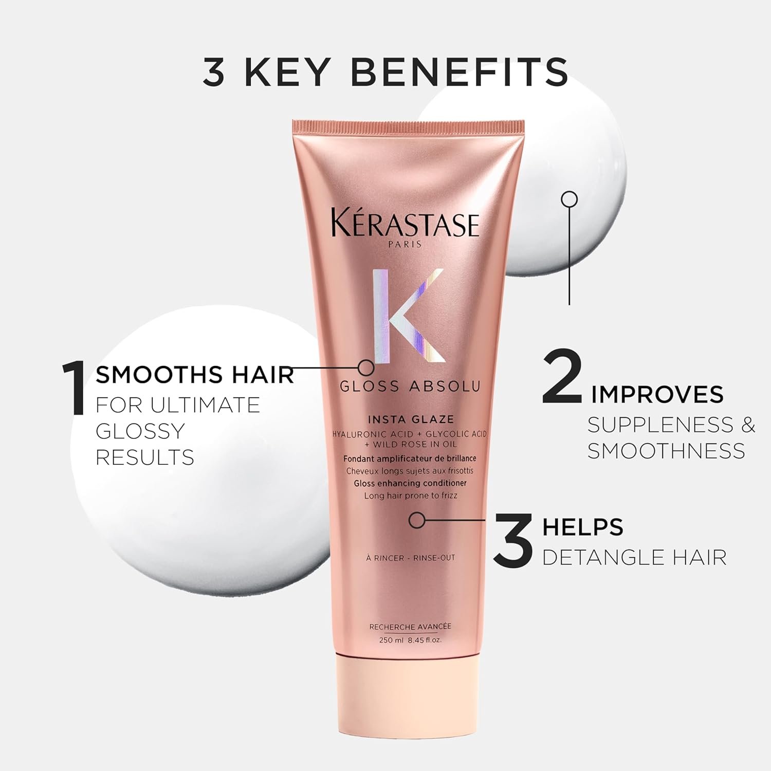 Kérastase, Gloss Absolute Shampoo Conditioner Heat Protection Trial Kit for Long Frizz Prone Hair - Image 5