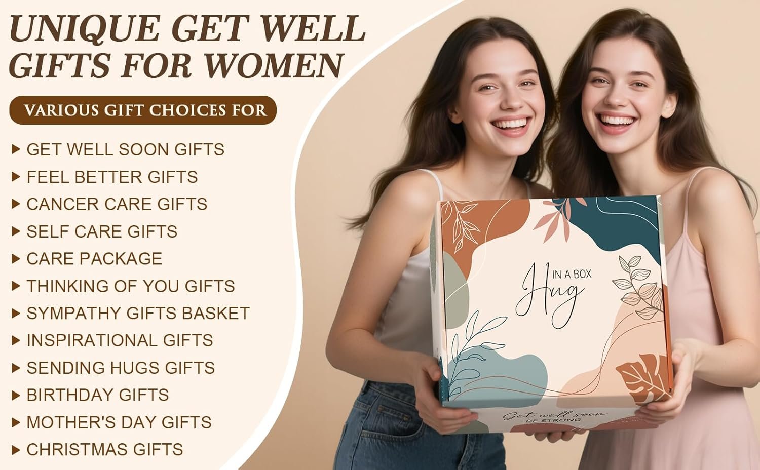 Get Well Gifts for Women After Surgery Recovery, Get Well Soon Gift Baskets for Women Chemo Care Package, Thinking of You Cancer Care Gifts for Sick Friends, Feel Better Encouragement Comfort Gift Box - Image 3
