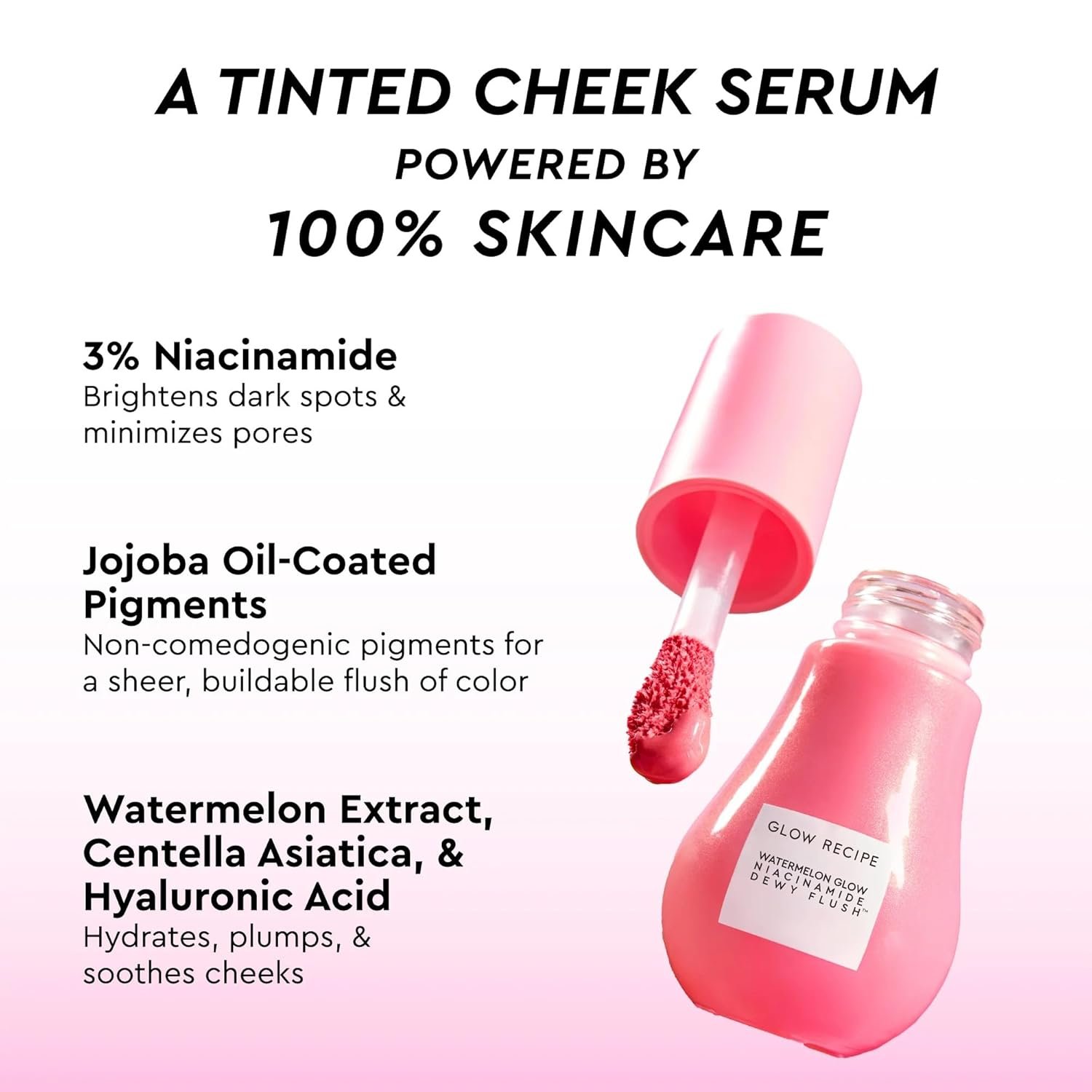 Glow Recipe x Beautyblender: Watermelon Glow Skincare and Makeup Prep Set - Niacinamide Dew Drops, Dewy Flush Liquid Blush, Ultra-Fine Hydrating Face Mist and Exclusive Beautyblender Makeup Sponge - Image 7