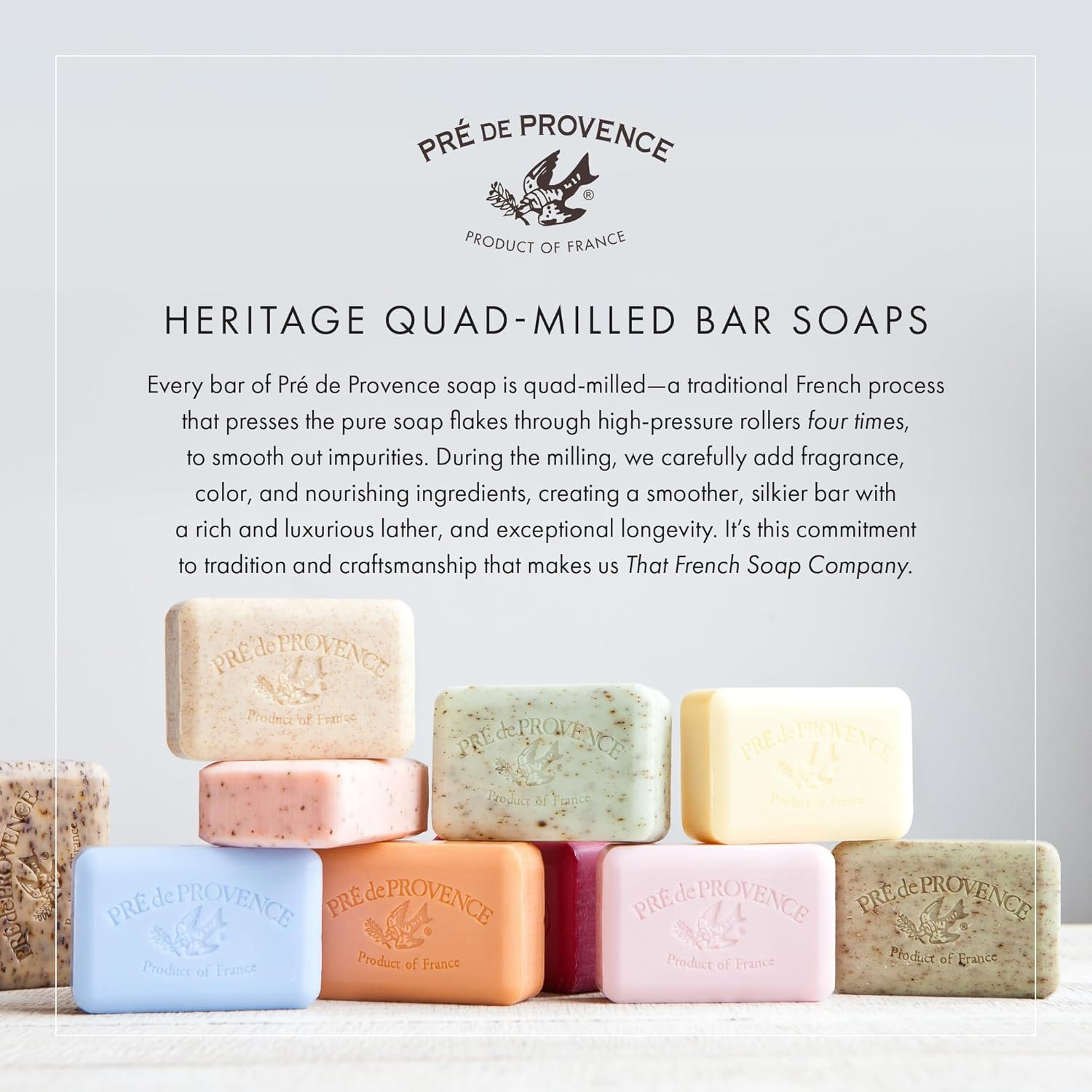 Pre de Provence Artisanal Soap Bar, Natural French Skincare, Enriched with Organic Shea Butter, Quad Milled for Rich, Smooth & Moisturizing Lather, Olive Oil & Lavender, 12.3 Ounce - Image 12