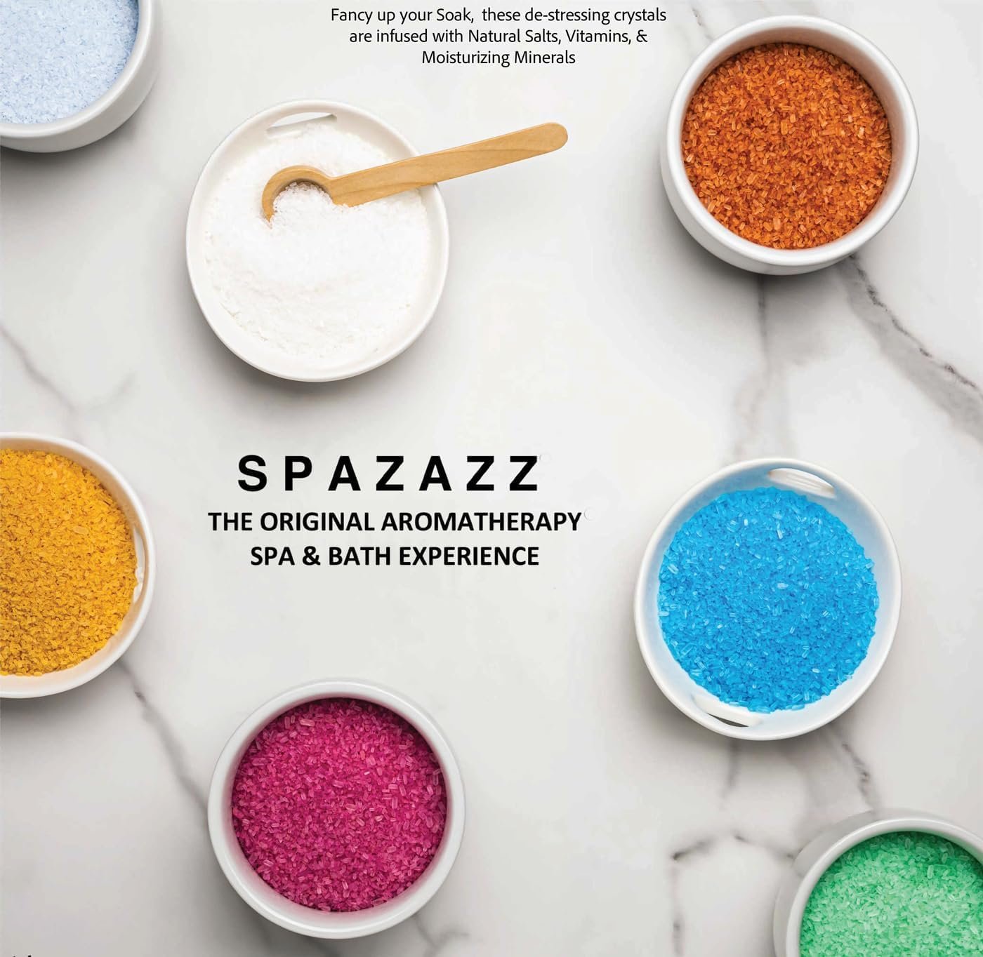 Hot Tub & Spa Aromatherapy Bath Salt Crystal Scents Spazazz Destinations Collection Bundle Aloha Paradise, Big Apple, City of Love, Cherry Blossom - Skin Moisturizer - Will Not Damage Spas & Hot Tubs - Image 7