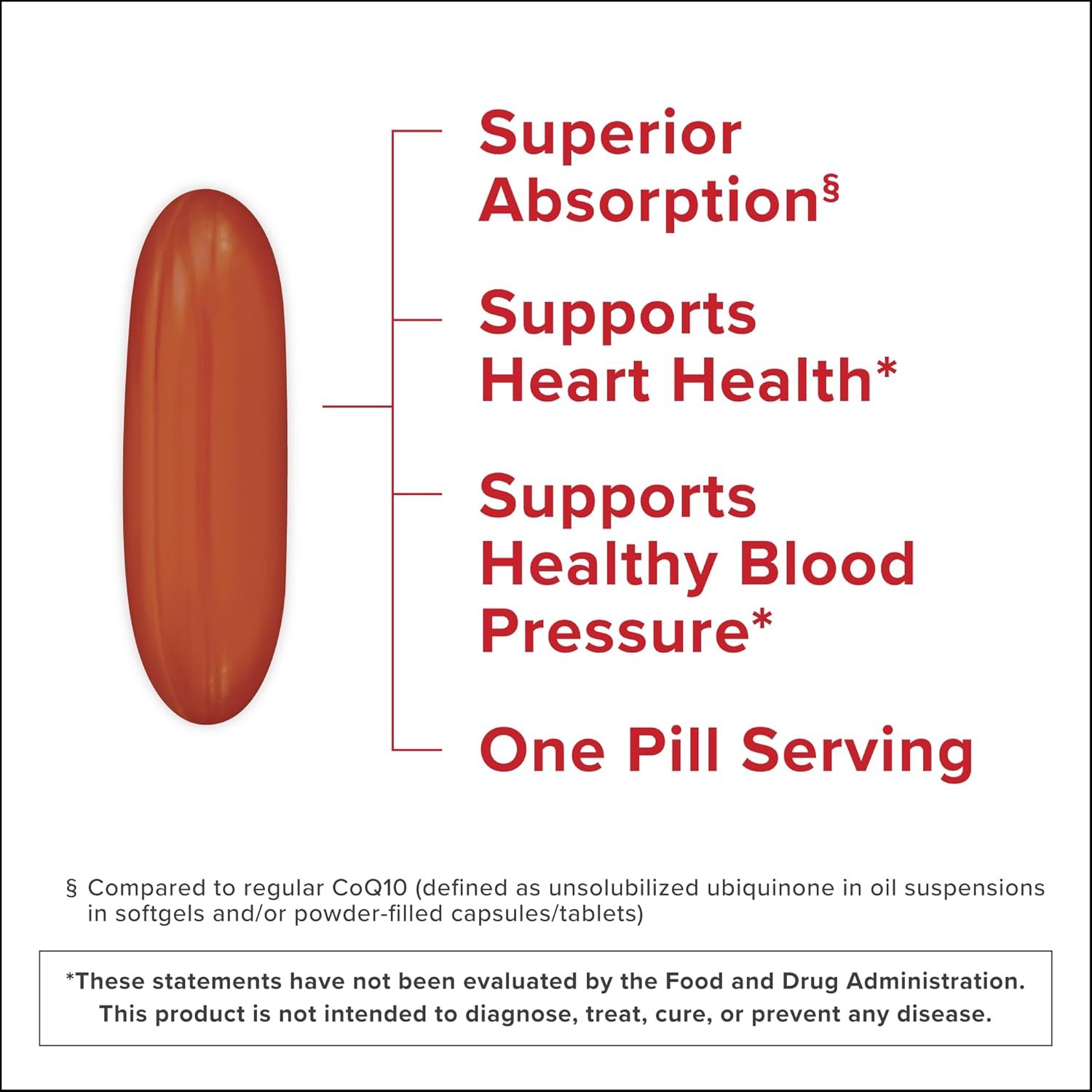 Qunol Mega Ubiquinol 100mg CoQ10, Superior Absorption, Patented Water and Fat Soluble Natural Supplement Form of Coenzyme Q10, Antioxidant for Heart Health, 100 Count Softgels - Image 2
