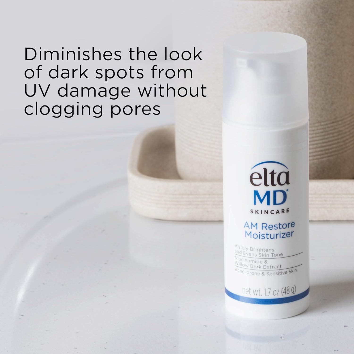 EltaMD AM Restore Face Moisturizer for Women and Men, Light Moisturizer Face Cream, Made with Niacinamide and Hyaluronic Acid - Image 4
