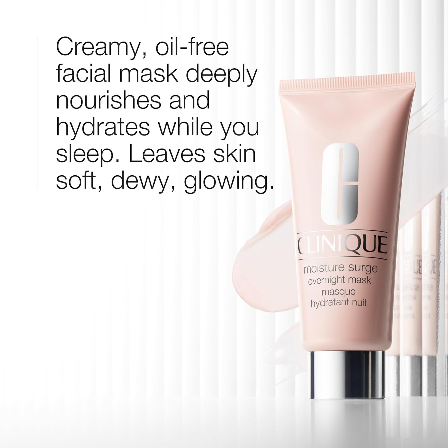 Clinique Hydration Heroes Gift Set | Moisture Surge 100H Moisturizer | Moisture Surge Overnight Mask | Lip Treatment | Hydrating + Glow | Includes 3 Travel Size Pieces - Image 4