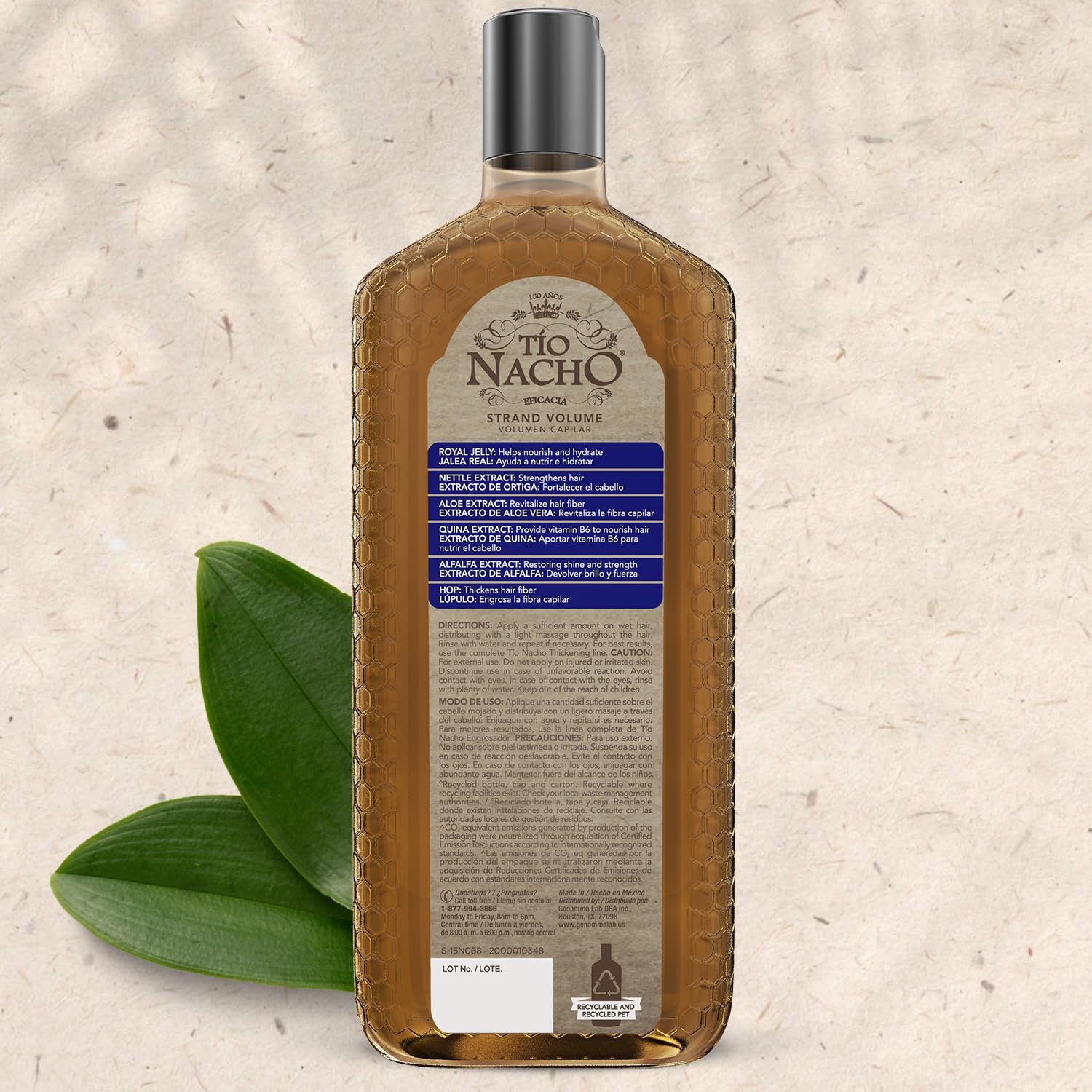 Tio Nacho Thickening Shampoo, Volumizing, Anti Hair Loss & Anti Breakage with Royal Jelly, Nettle & Ginseng, Paraben & Cruelty Free, 32 Fl Oz - Image 10