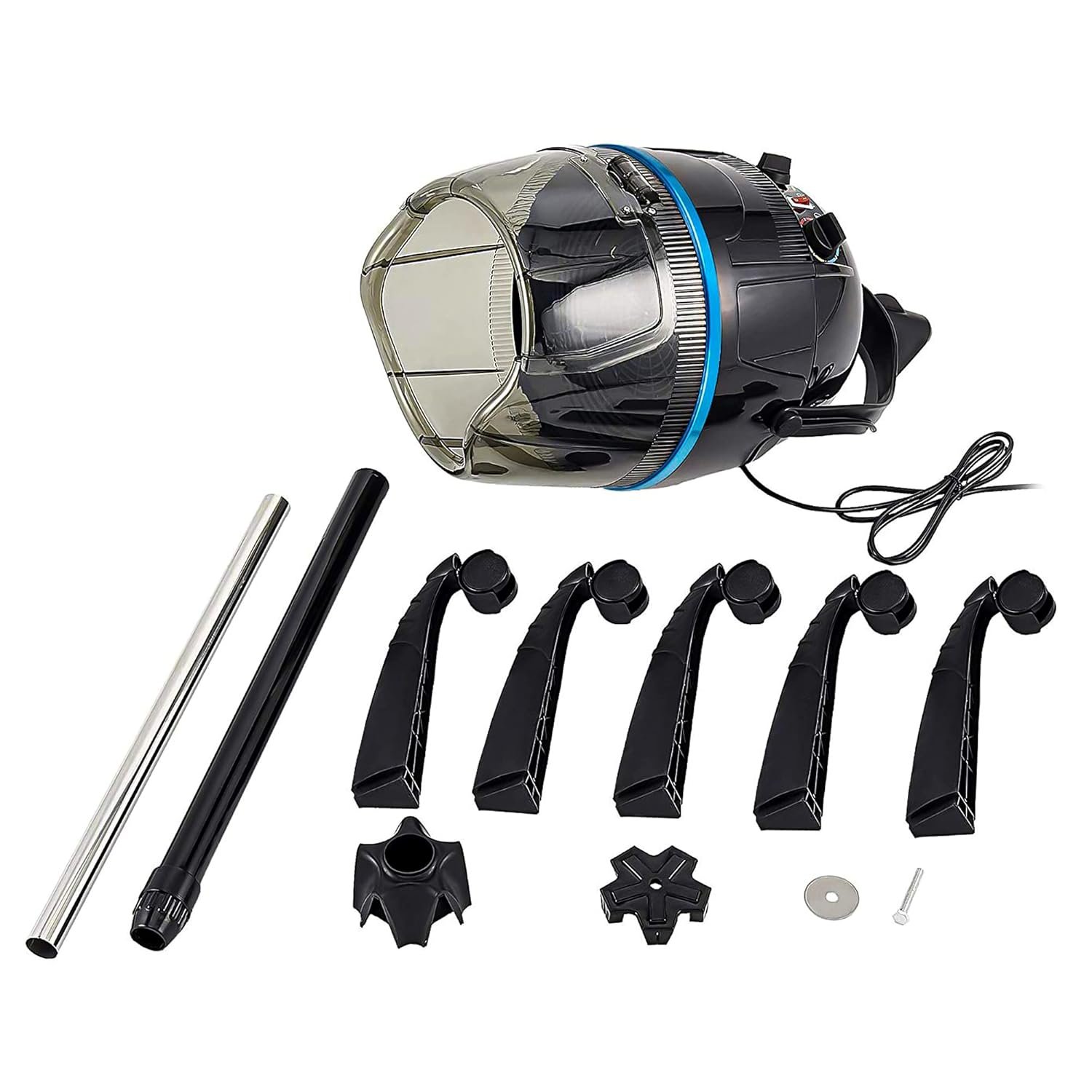 Nova Microdermabrasion Professional Hooded Floor Hair Dryer Adjustable Bonnet Hair Dryer Stand Up with Timer and Rolling Wheels for Beauty Spa Home Salon Equipment - Image 9