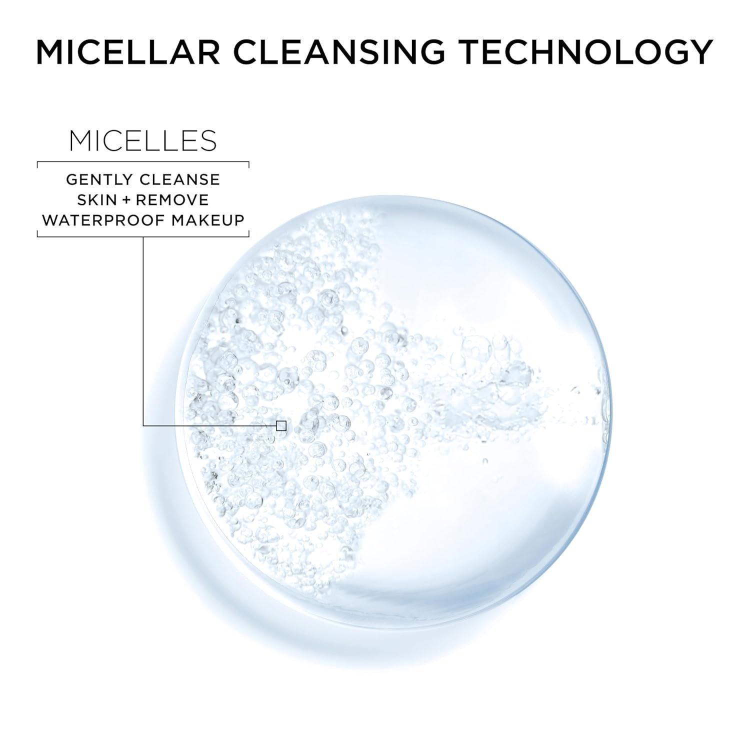 Garnier Micellar Water For Waterproof Makeup, Hydrating Facial Cleanser & Makeup Remover, Suitable for Sensitive Skin, Vegan, Cruelty Free, 13.5 Fl Oz (400mL), 1 Count - Image 3