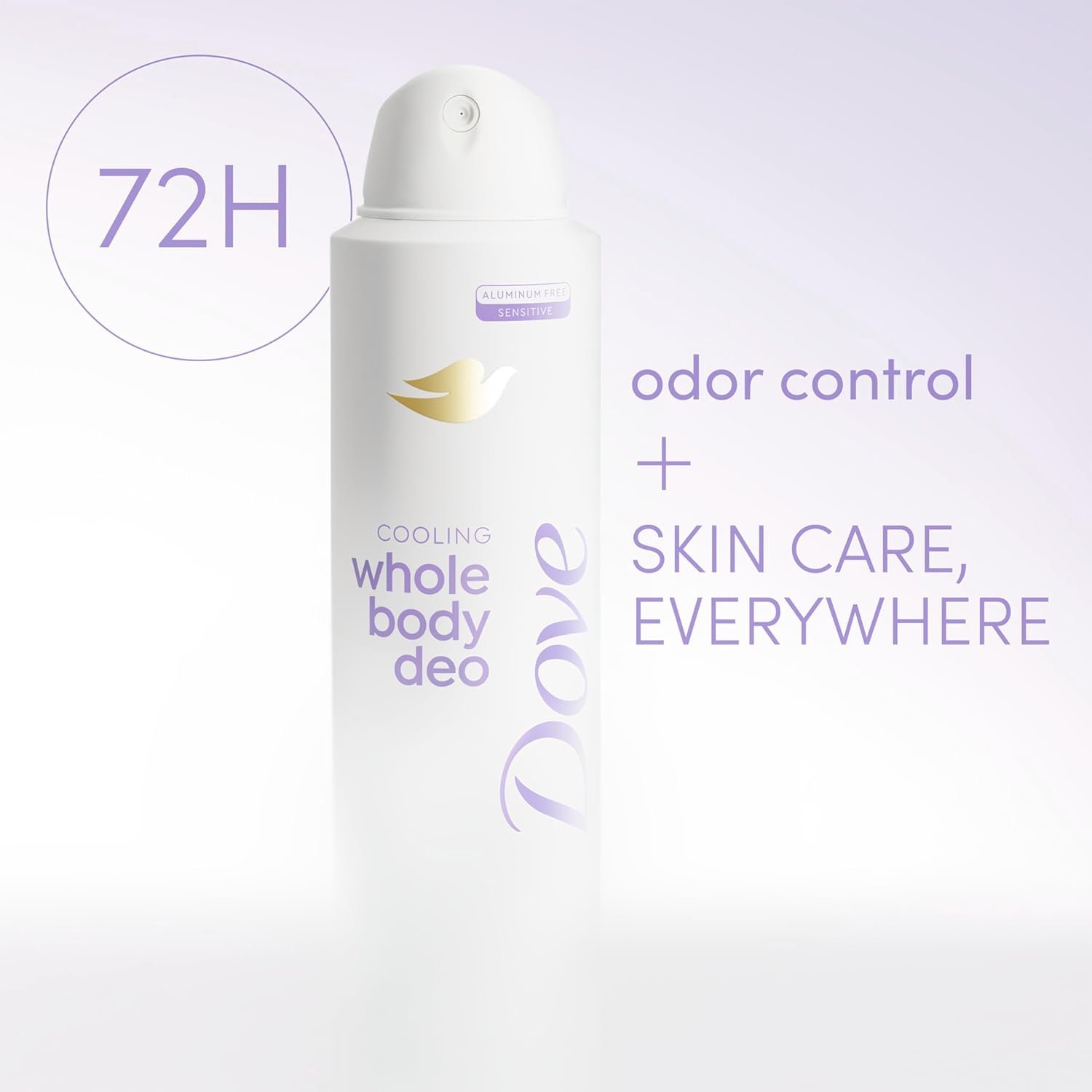 Dove Whole Body Deo Aluminum Free Invisible Spray Deodorant Coconut & Vanilla for 72h Odor Control 4 oz - Image 4