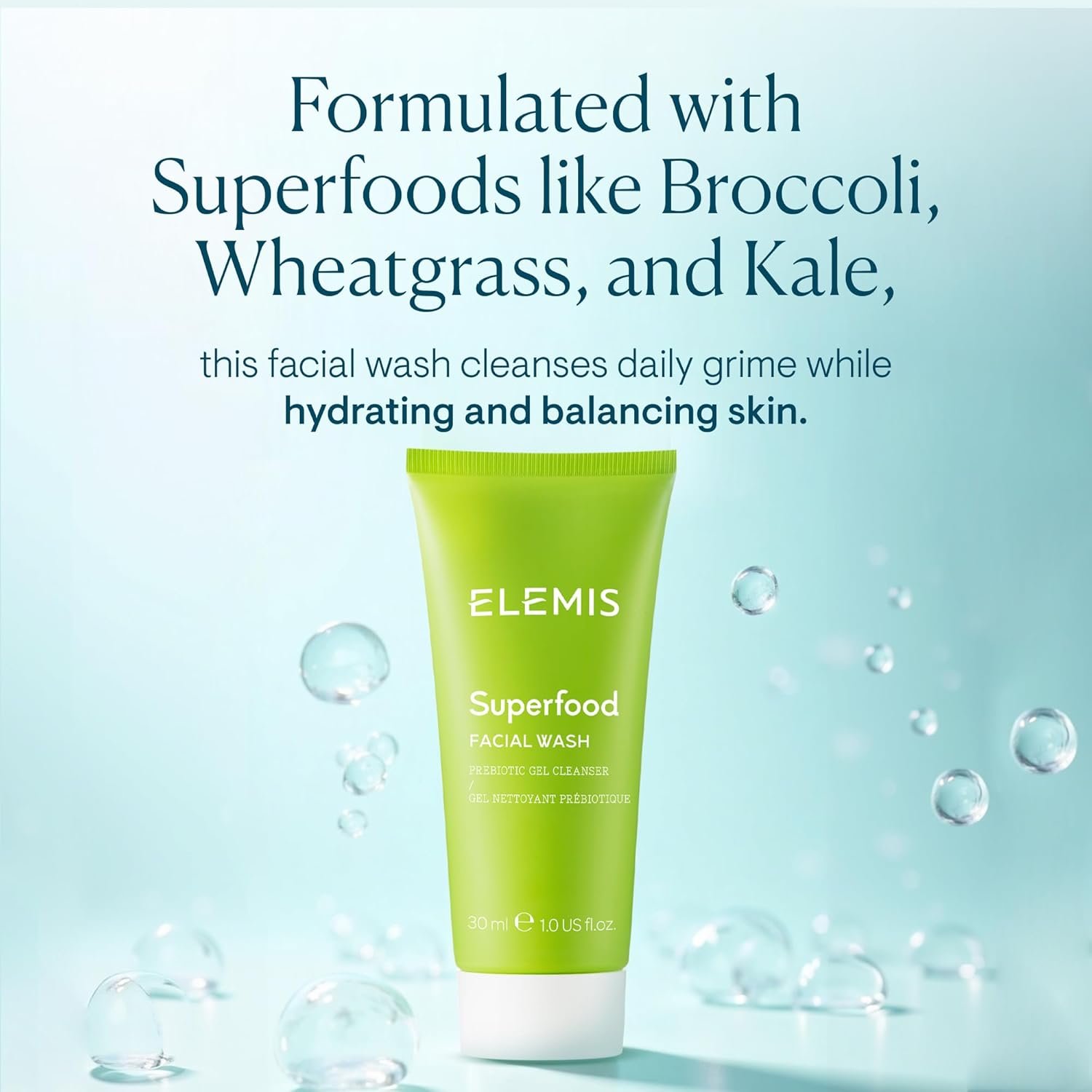 ELEMIS Superfood Facial Wash | Revitalizing Daily Prebiotic Gel Wash Gently Cleanses, Nourishes, and Balances Skin for a Fresh, Glowing Complexion - Image 3