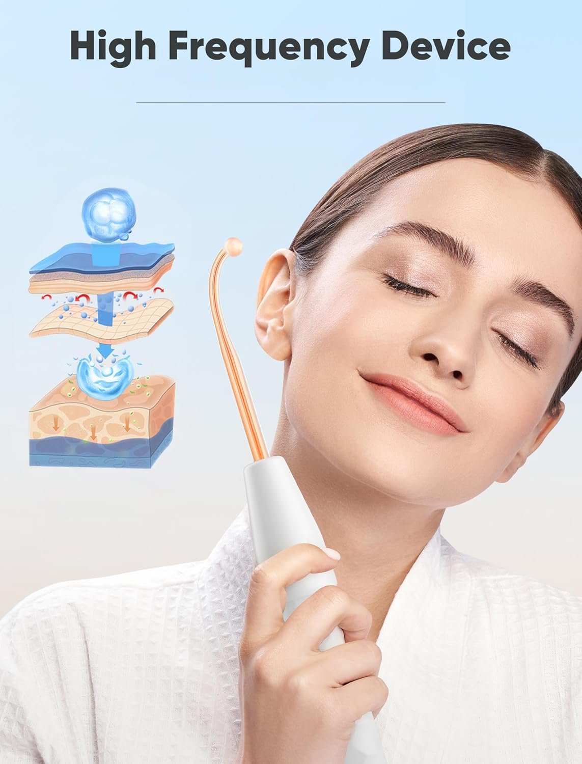 High Frequency Wand, Portable Facial Device with 4 Different Tubes - Image 6