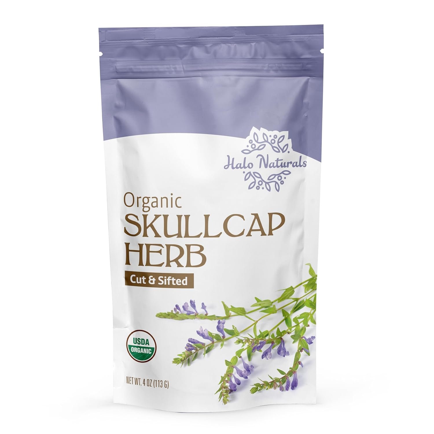 Organic Skullcap Herb Cut & Sift, 4 Ounces (Scutellaria lateriflora) USDA Certified | Resealable Pouch| Packaged in The USA (Pack of 1) - Image 4