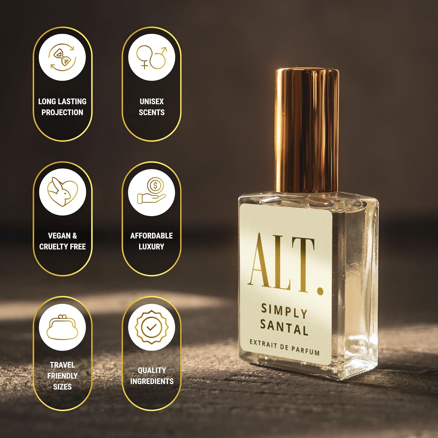 ALT. FRAGRANCES Simply Santal - Inspired by Santal 33 Perfume, Unisex Perfume, Extrait de Parfum, Long Lasting Fragrance, Sandalwood Leather Scent, 60ml - Image 2