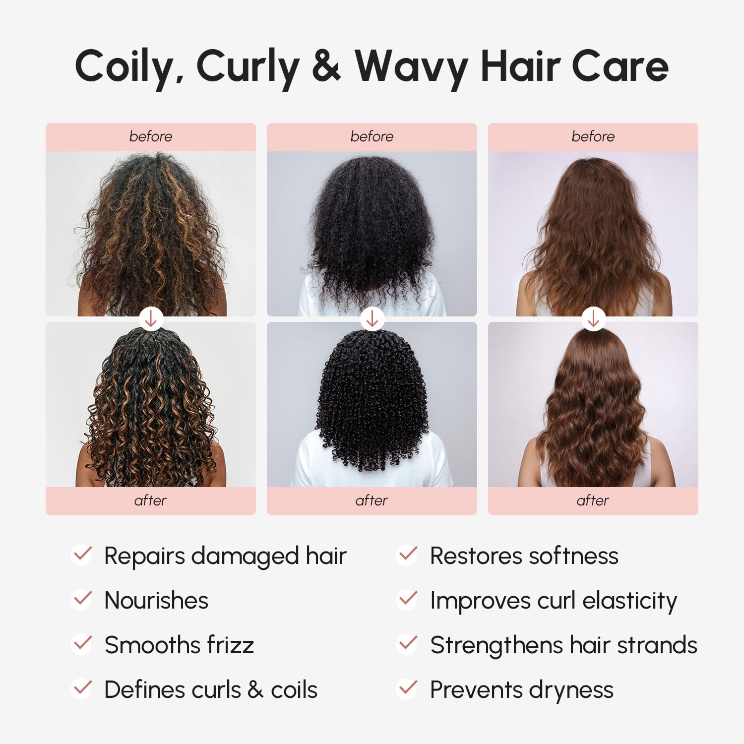 MAREE Curl Repair Hair Mask - Deep Conditioning Care for Damaged, Dry Curly Hair Products for Women & Men - Curl Moisturizer & Conditioner - Tratamiento Mascarilla para el Cabello Seco y Maltratado - Image 3
