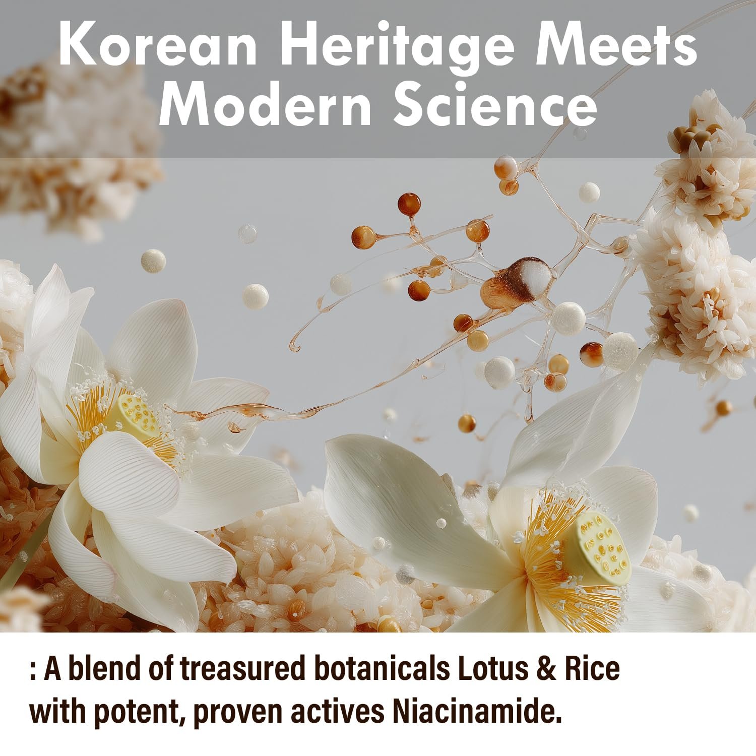 Korean Anti-Aging & Firming Face Moisturizer - Lotus Multi Barrier Cream with Niacinamide & Rice - Soothing for Sensitive Skin - Fragrance-Free - 1.69 fl oz - Image 7
