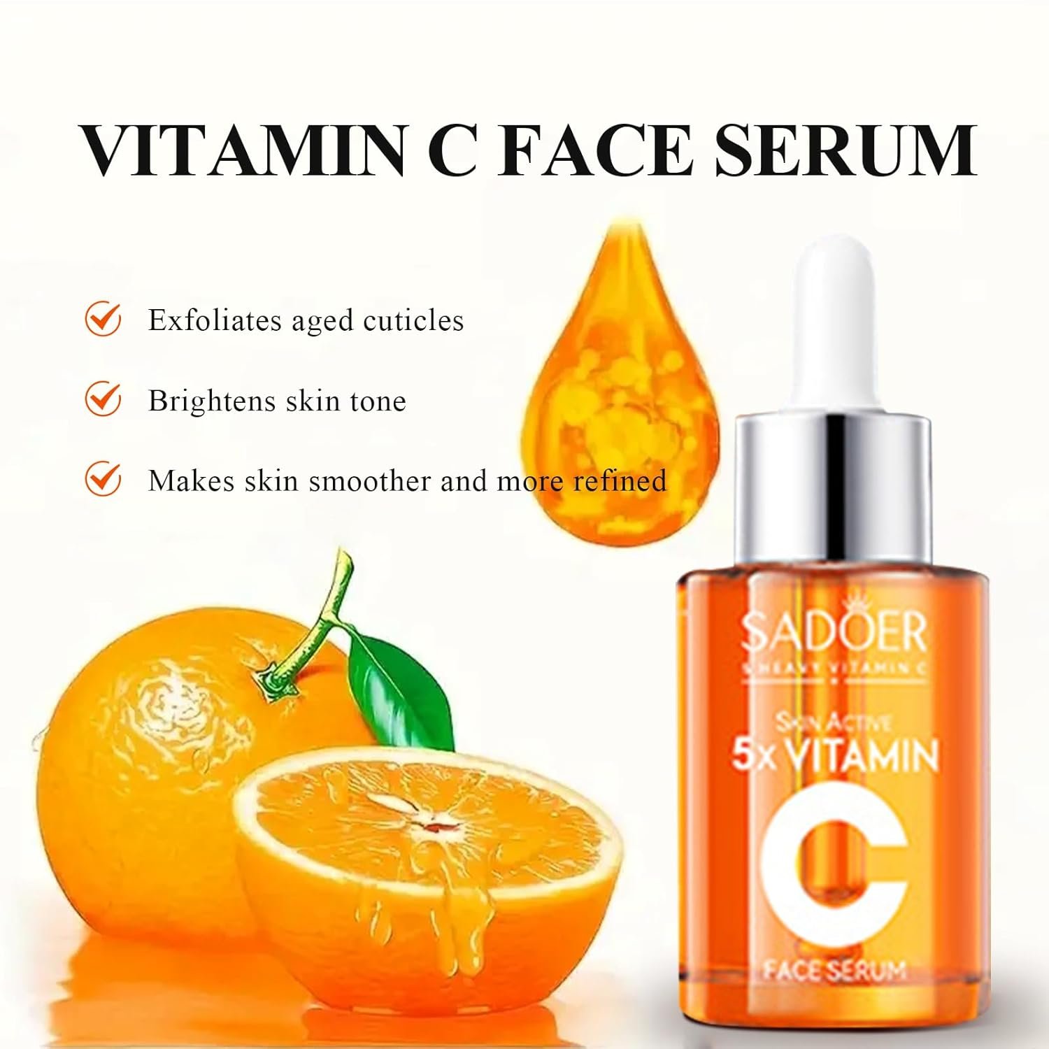 Vitamin C Skincare Set for Women & Teens - 6Pcs Travel Skincare Kit with Cleanser, Toner, Serum, Eye Cream, Face Cream & Lotion - Hydrating, Teen Skin Care & Women's Facial Gift Set - Image 3