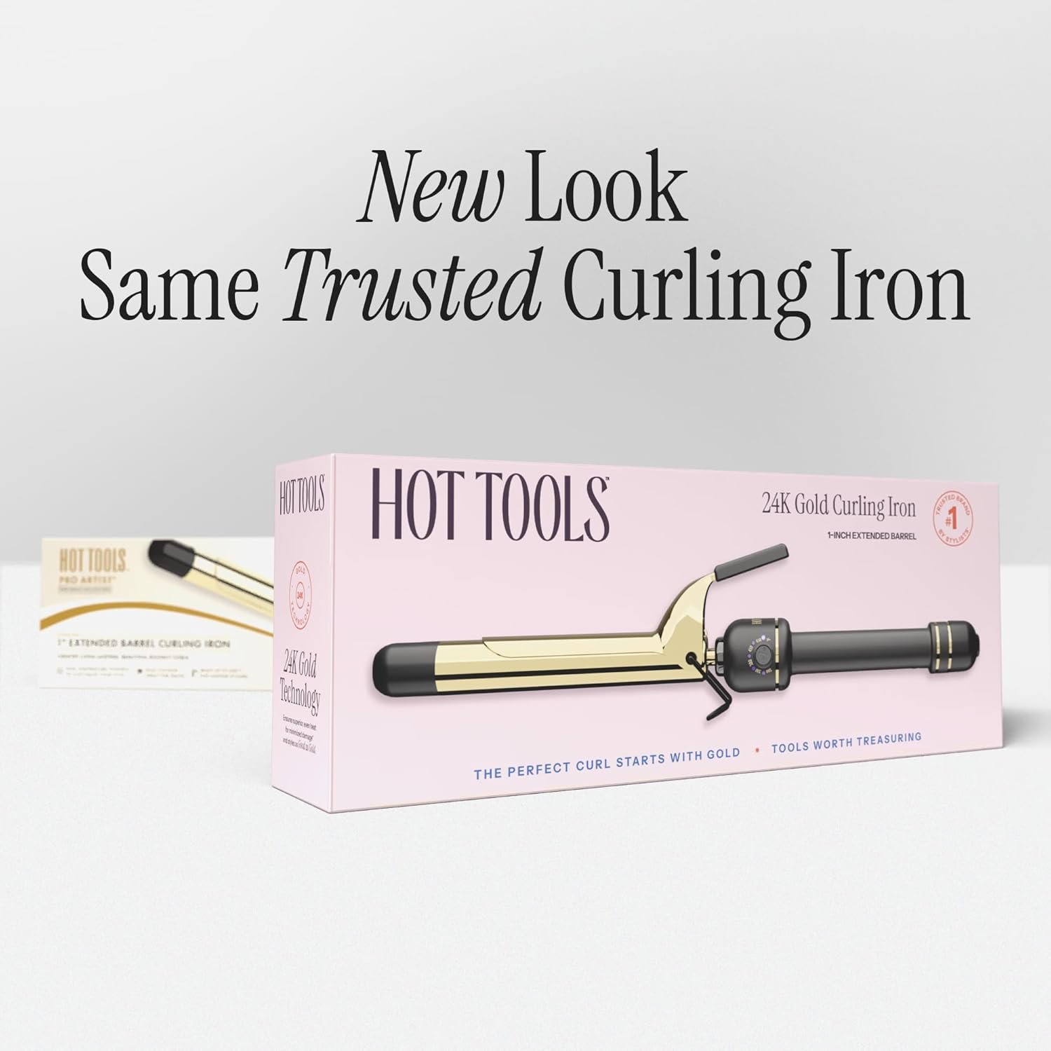 HOT Tools 24K Gold Professional 1 1/4" Extended Barrel Curling Iron with Clamp for Tousled Curls - 24K Gold Technology for Long-Lasting Results & Longer Barrel for Easy Styling - Image 8