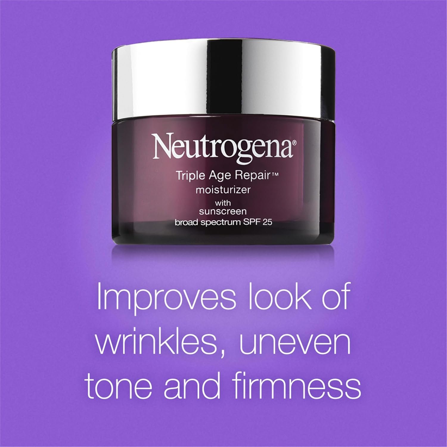 Neutrogena Triple Age Repair Face Moisturizer - with Hexinol Technology & Vitamin C, Anti-Wrinkle Face Cream with SPF 25, Visibly Reduces Wrinkles & Firms Skin, 1.7 oz - Image 4