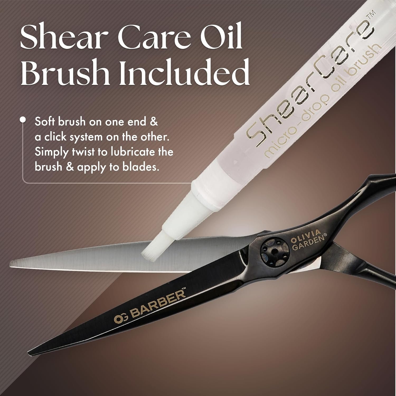 Olivia Garden Barber Shears Intro Kit - Includes Professional Hair Cutting Shears, Thinner, Case, and Accessories - Image 5