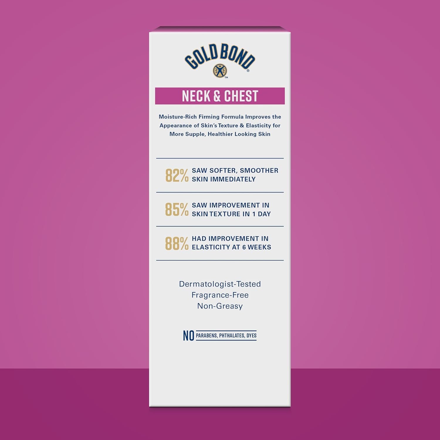 Gold Bond Age Renew Neck & Chest Firming Cream, 2 Oz, Hydrates, Renews, and Visibly Improves Firmness, Texture & Elasticity of Aging Skin, Non-Greasy, Dermatologist-Tested, Hypoallergenic, Unscented - Image 3