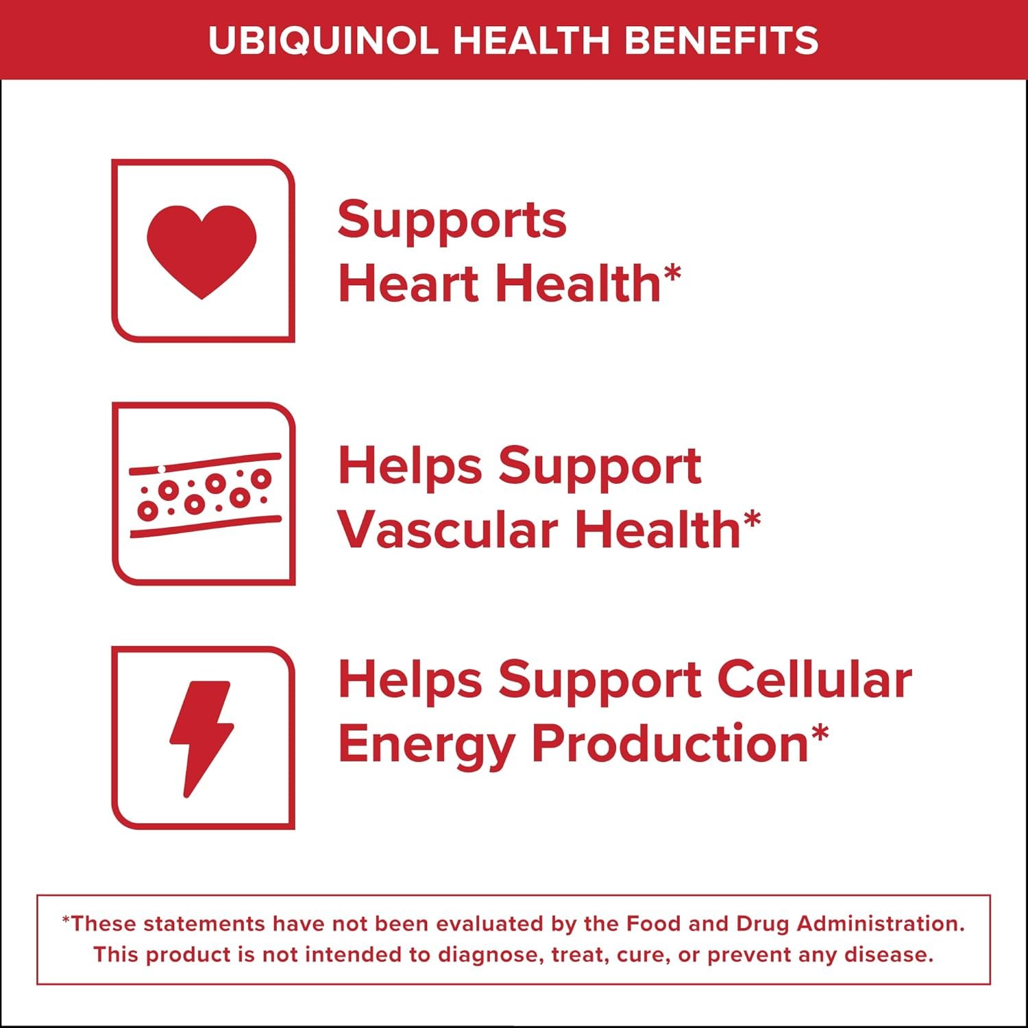 Qunol Mega Ubiquinol 100mg CoQ10, Superior Absorption, Patented Water and Fat Soluble Natural Supplement Form of Coenzyme Q10, Antioxidant for Heart Health, 100 Count Softgels - Image 5