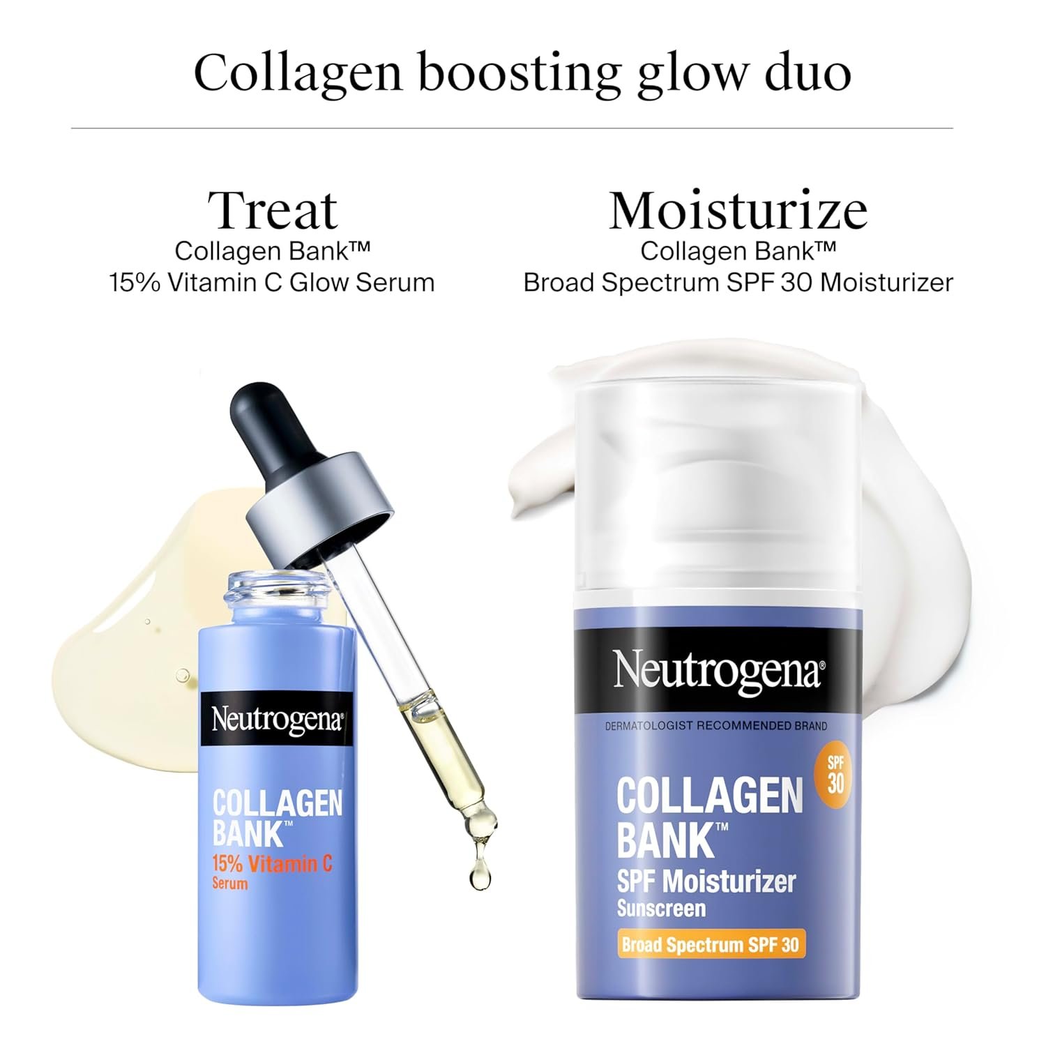 Neutrogena Collagen Bank 15% Vitamin C Face Serum, Vitamin C Serum for Face Helps Build Collagen for Glowing, Plumper Looking Skin, Uneven Skin Tone Treatment, Fragrance Free, 0.5 fl. oz - Image 8
