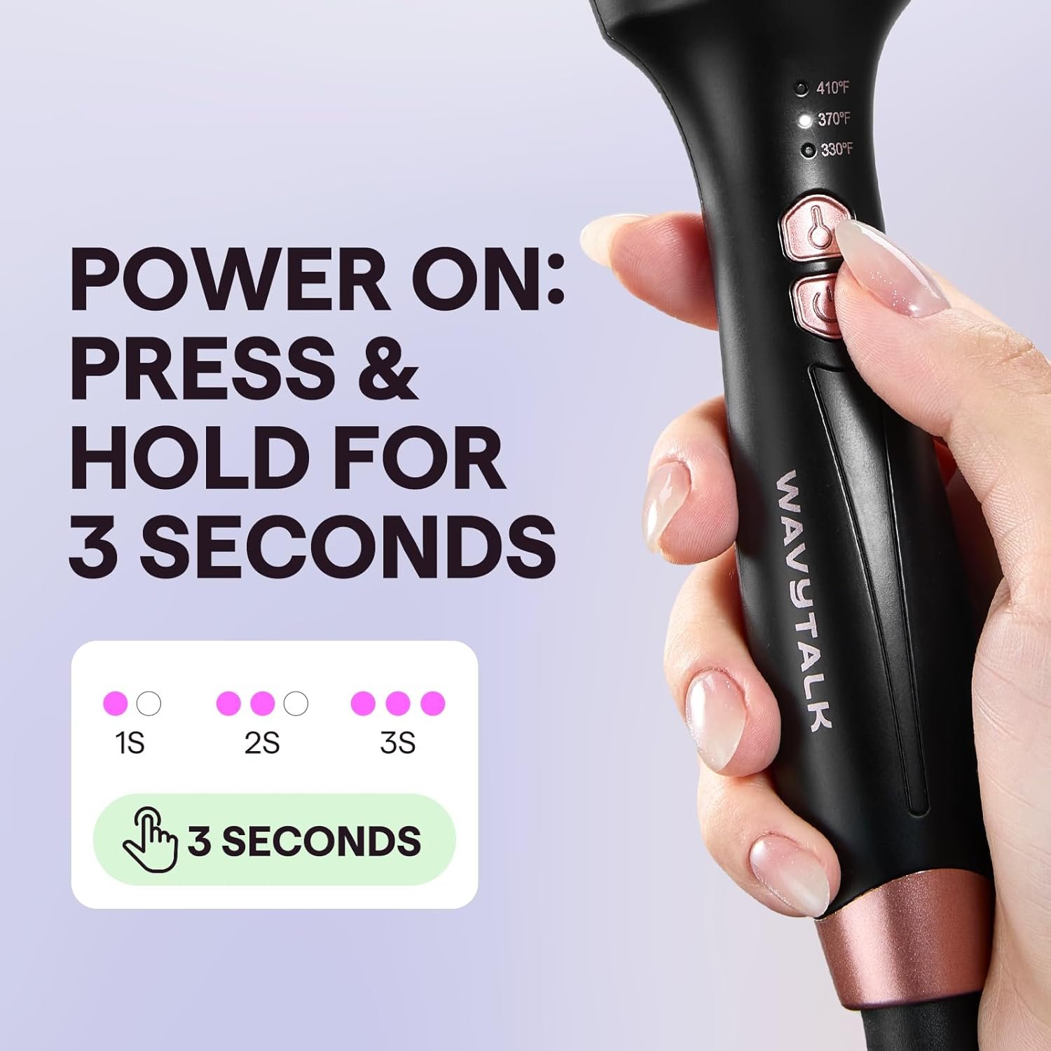 Wavytalk Updated Version Thermal Brush for Blowout Look, Blowout Express 1.5 Inch Ionic Thermal Round Brush Makes Hair Smoother Get Natural Curls, Dual Voltage, Easy to Use - Image 7