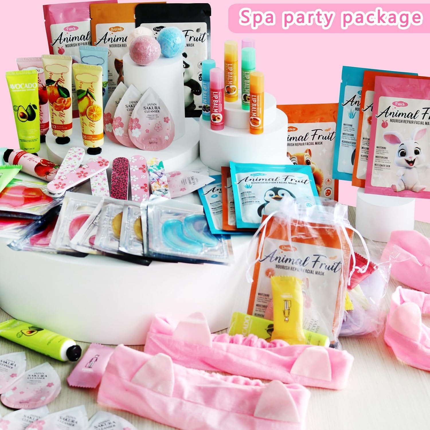 144 PCS Spa Party Supplies for Women,Spa Day Favors Essentials Include Face Masks Skincare, Lip Balm, Under Eye Patches, Foot Bath Bomb, Bulk Gifts For Women,Spa Kit Self Care - Image 7