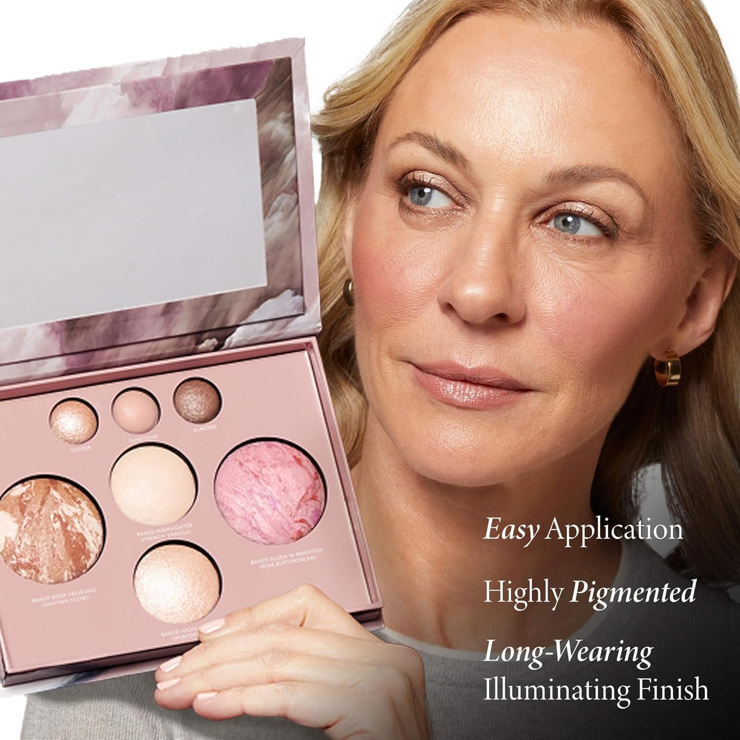 LAURA GELLER NEW YORK Best of the Best Baked Palette – 7-in-1 Full Face Palette – Bronzer, Blush, 2 Highlighters & 3 Eyeshadows – Crease-Proof, Handmade in Italy – Travel-Friendly - Image 8