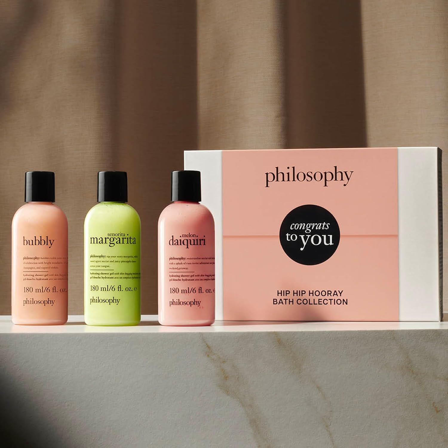 philosophy scent-sational hydrating bath & shower gels - efficiently cleanses, soothes & comforts dry skin - vegan & cruelty free formula - Image 3