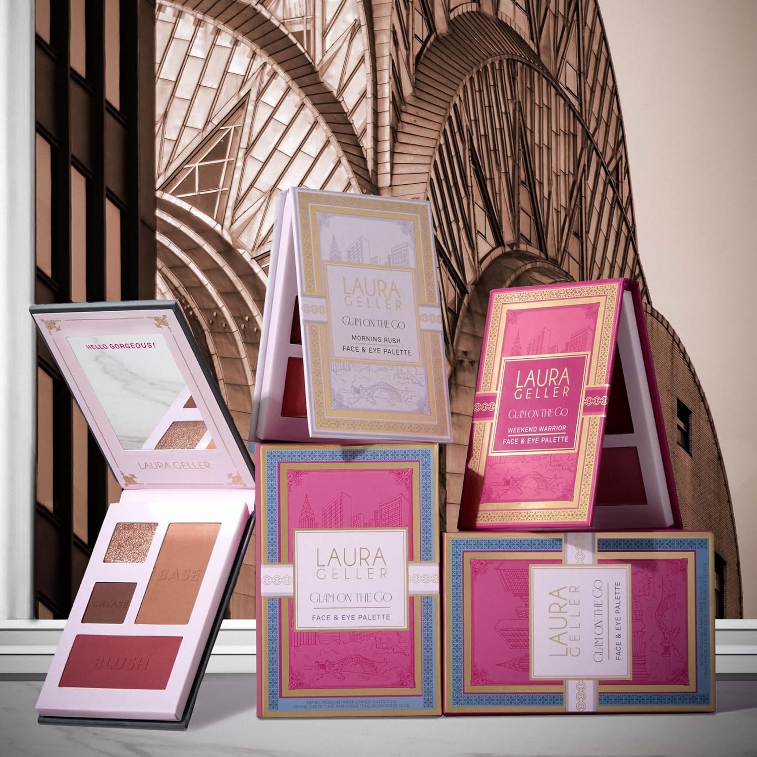 LAURA GELLER NEW YORK Glam On the Go Eyeshadow & Blush Palettes - Each Set Includes Three Palettes - Ready for Gifting - Easy to Use Makeup for Mature Skin - Image 9