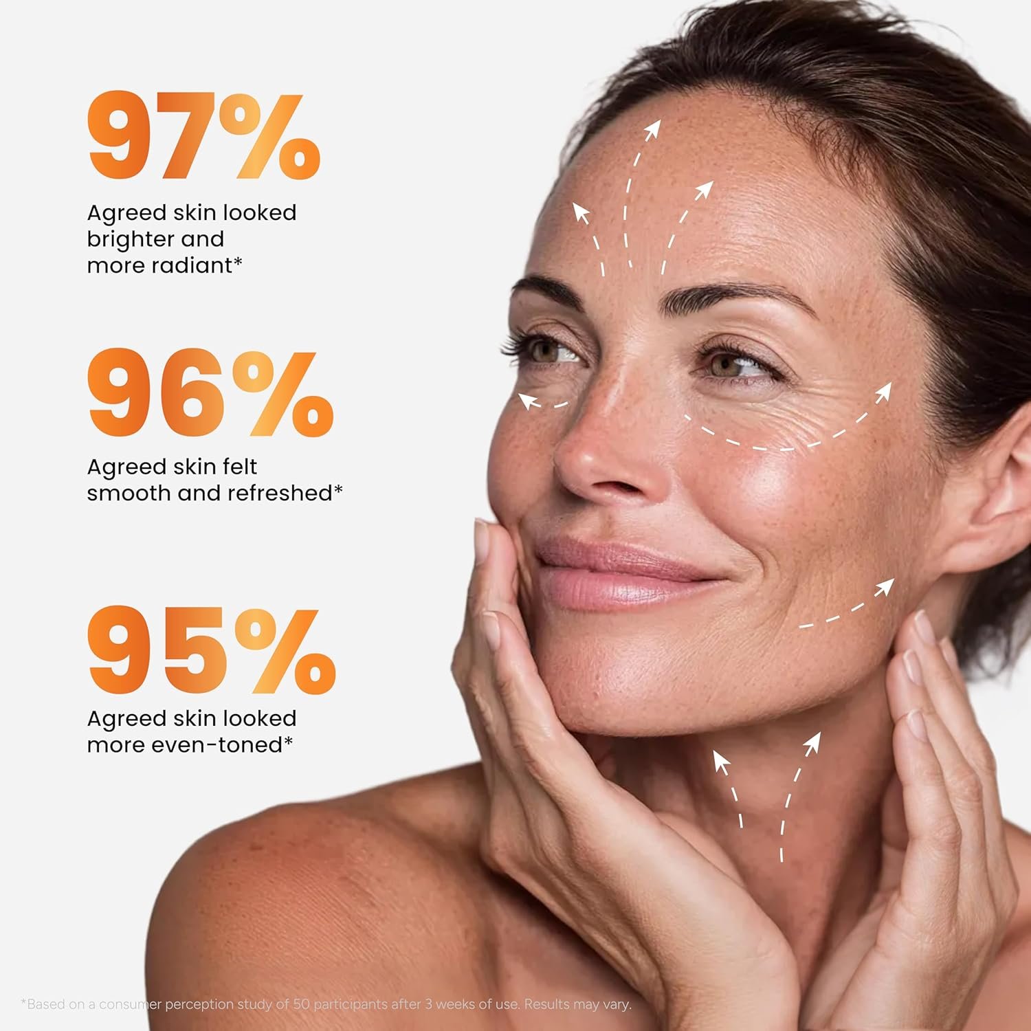 Vitamin C Moisturizer for Face - Vitamin C Cream for Face - Brightening & Anti Aging Cream for Women with Ferulic Acid & Peptides - Evens Skin Tone, Reduces Dark Spots & Fine Lines - All Skin Types - Image 5