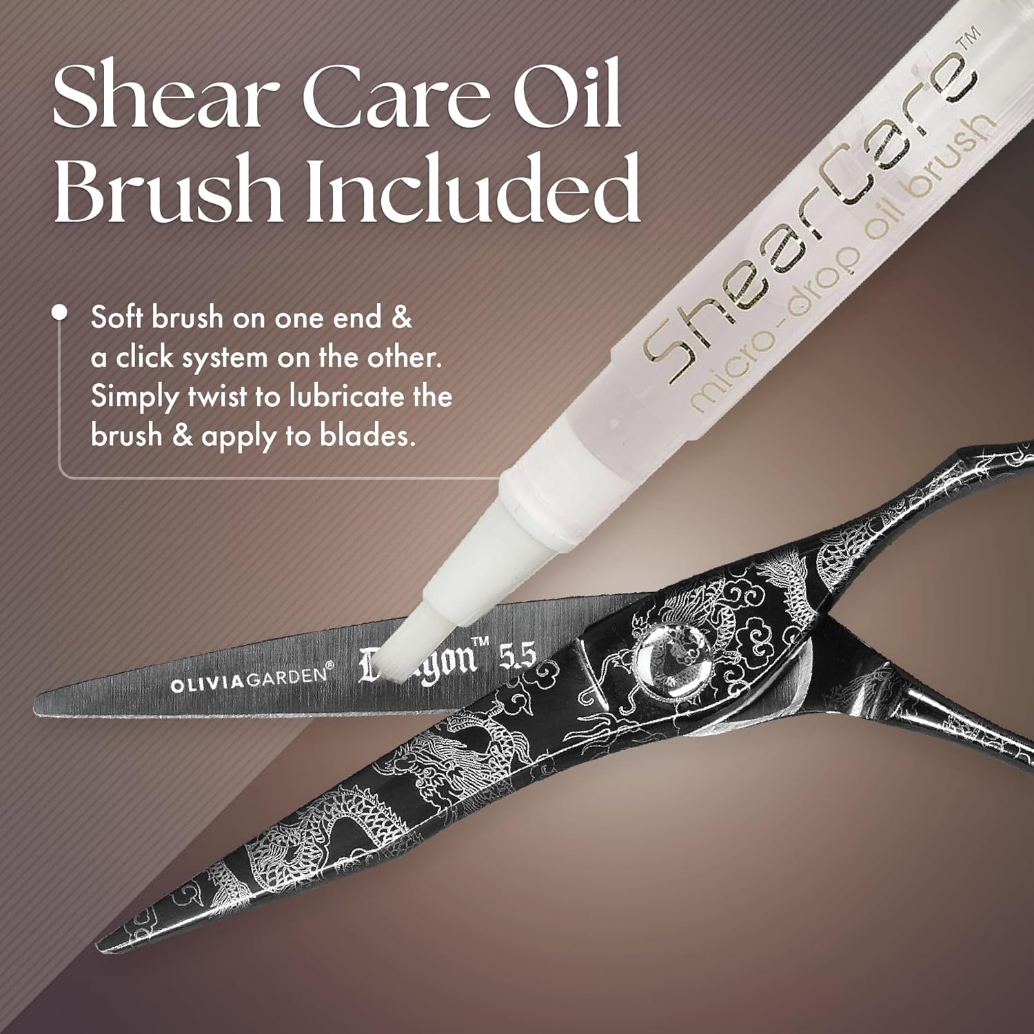 Olivia Garden Dragon Shears Kit - Includes Professional Hair Cutting Shear, Thinner, Case, and Accessories - Razor Sharp Scissors - Image 5