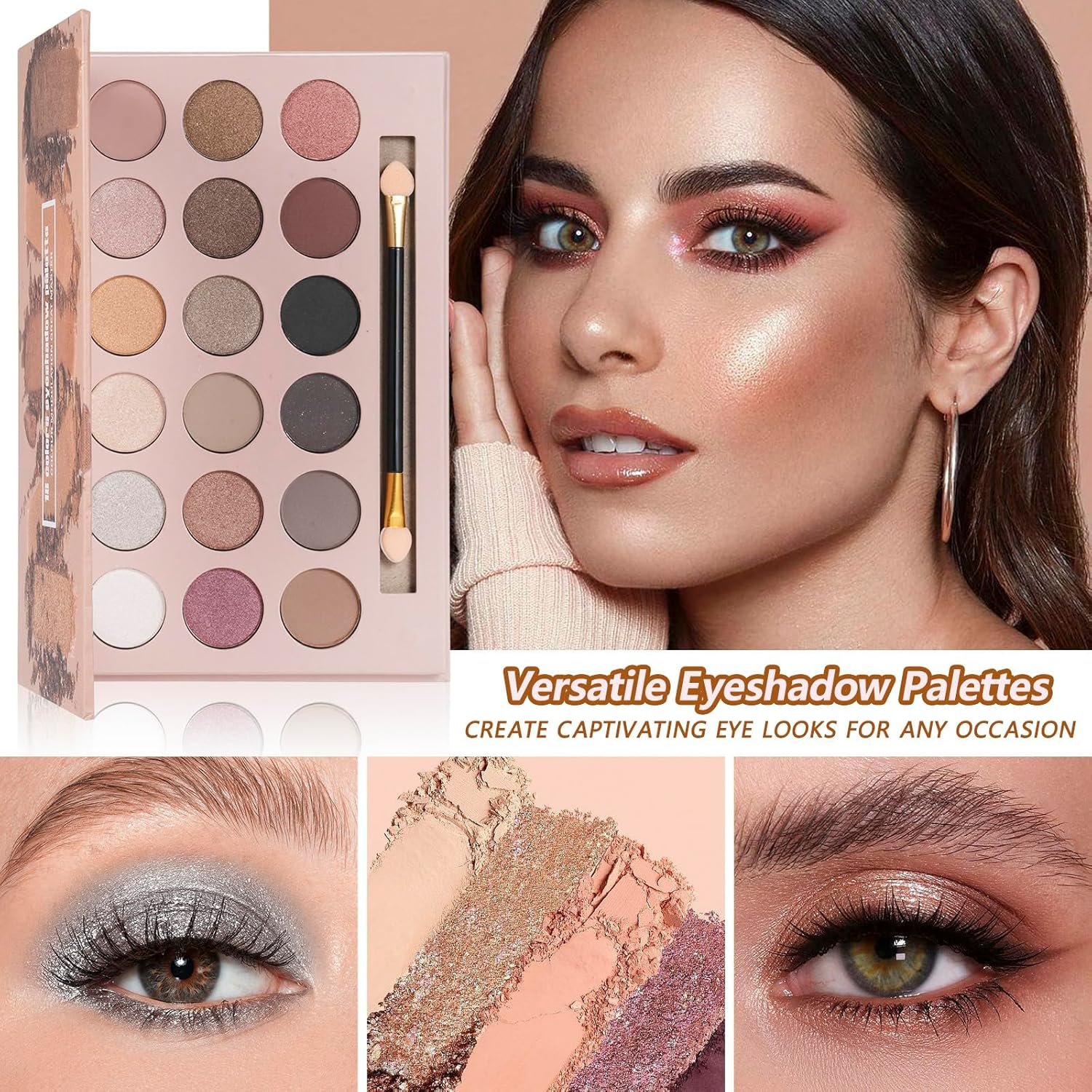 KAVCENT Makeup Kit Makeup Sets for Teens Makeup kits for Women Teenagers Make up Eyeshadow Palette Foundation Concealer Lipgloss Loose Powder Makeup Kit for Women Full Kit - Image 3