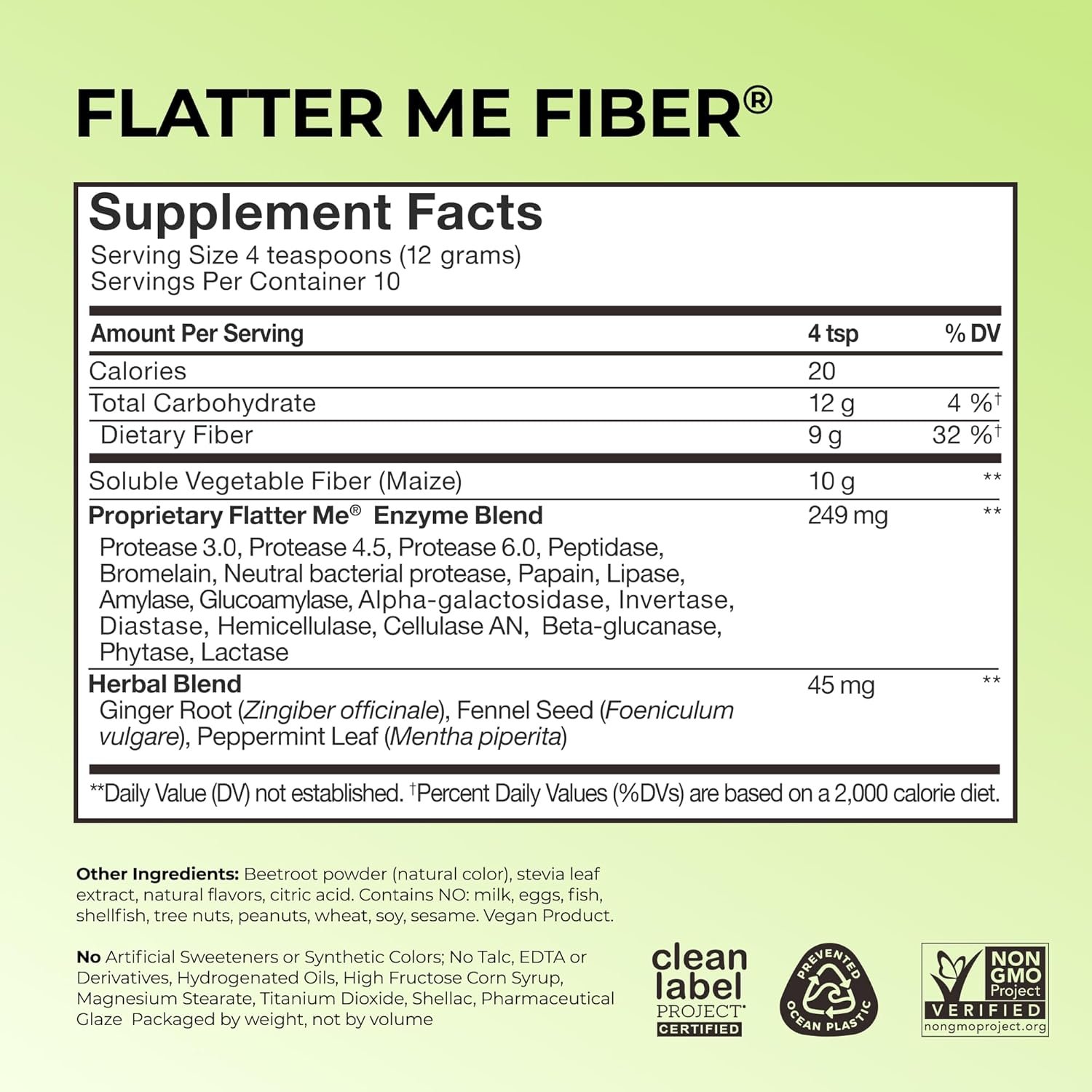 HUM Flatter Me Fiber Supplement for Women & Men, Prebiotics & Digestive Enzymes to Support Weight & Bloating, Digestive & Gut Health, Fiber Powder Drink Mix, Strawberry Lemon - 10 Servings - Image 2