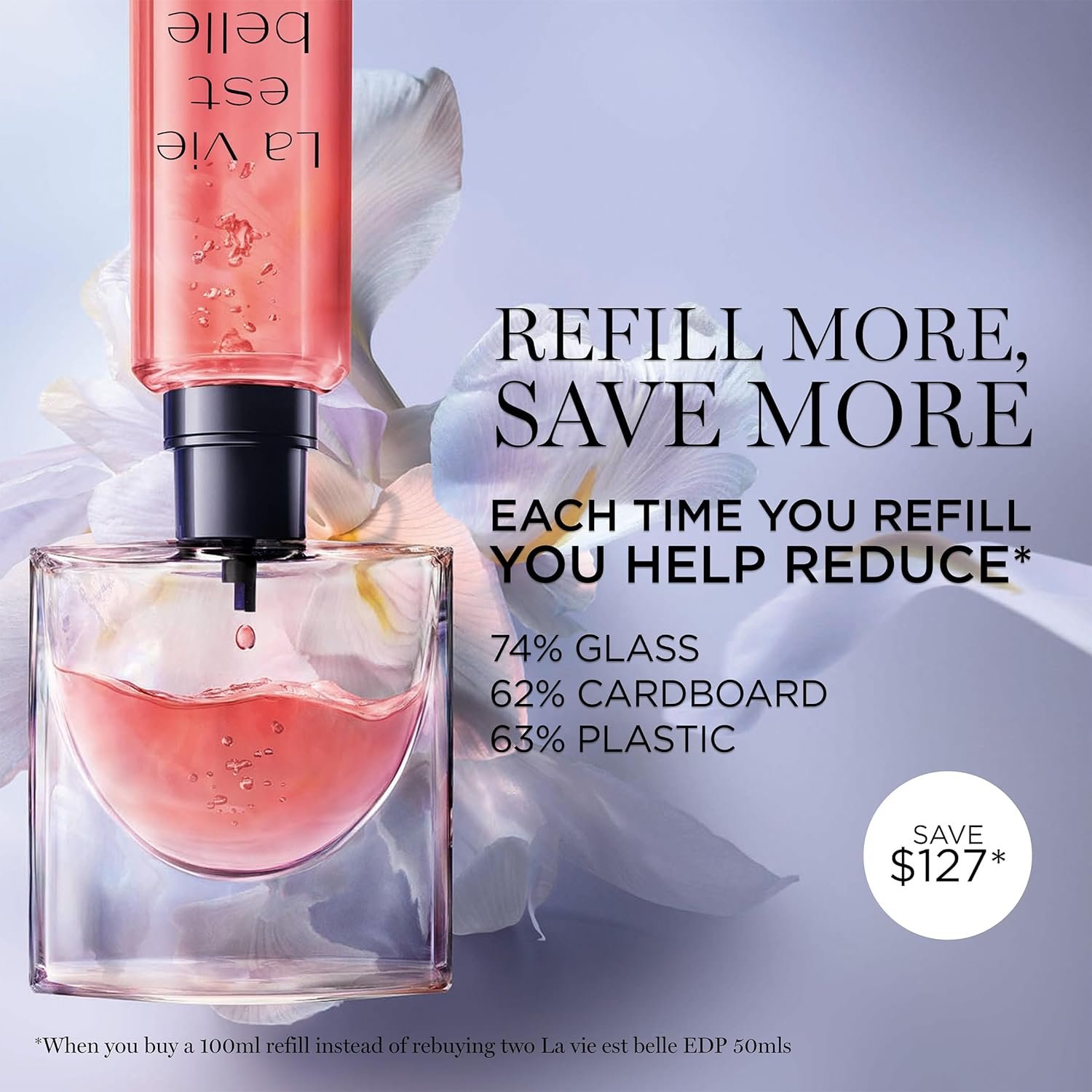 Lancôme La Vie Est Belle Eau de Parfum - Long Lasting Fragrance with Notes of Iris, Earthy Patchouli, Warm Vanilla & Spun Sugar - Floral & Sweet Women's Perfume - Image 5