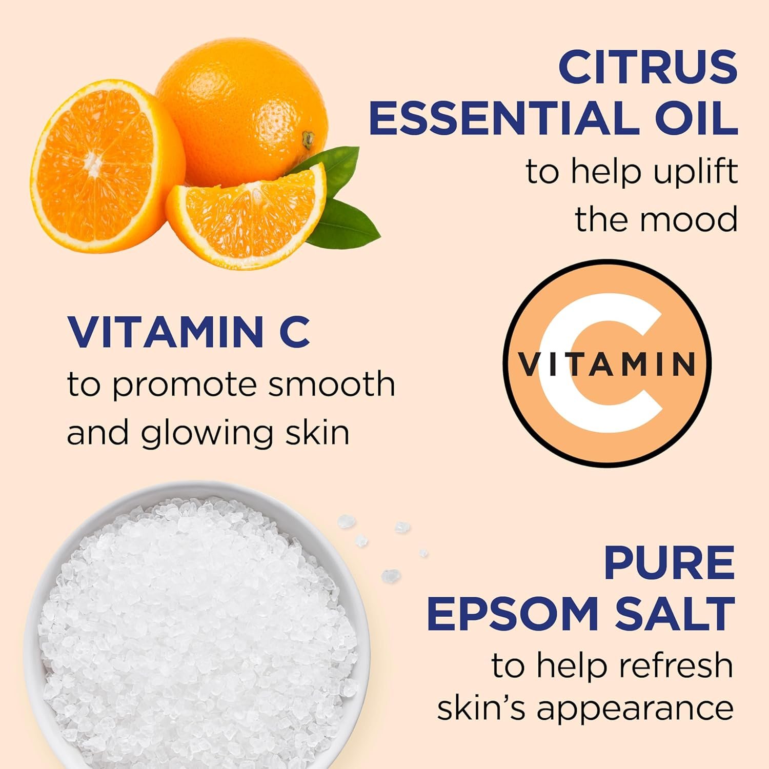 Dr Teal's Body Wash with Pure Epsom Salt, Glow & Radiance with Vitamin C & Citrus Essential Oils, 24oz (Pack of 2) - Image 2