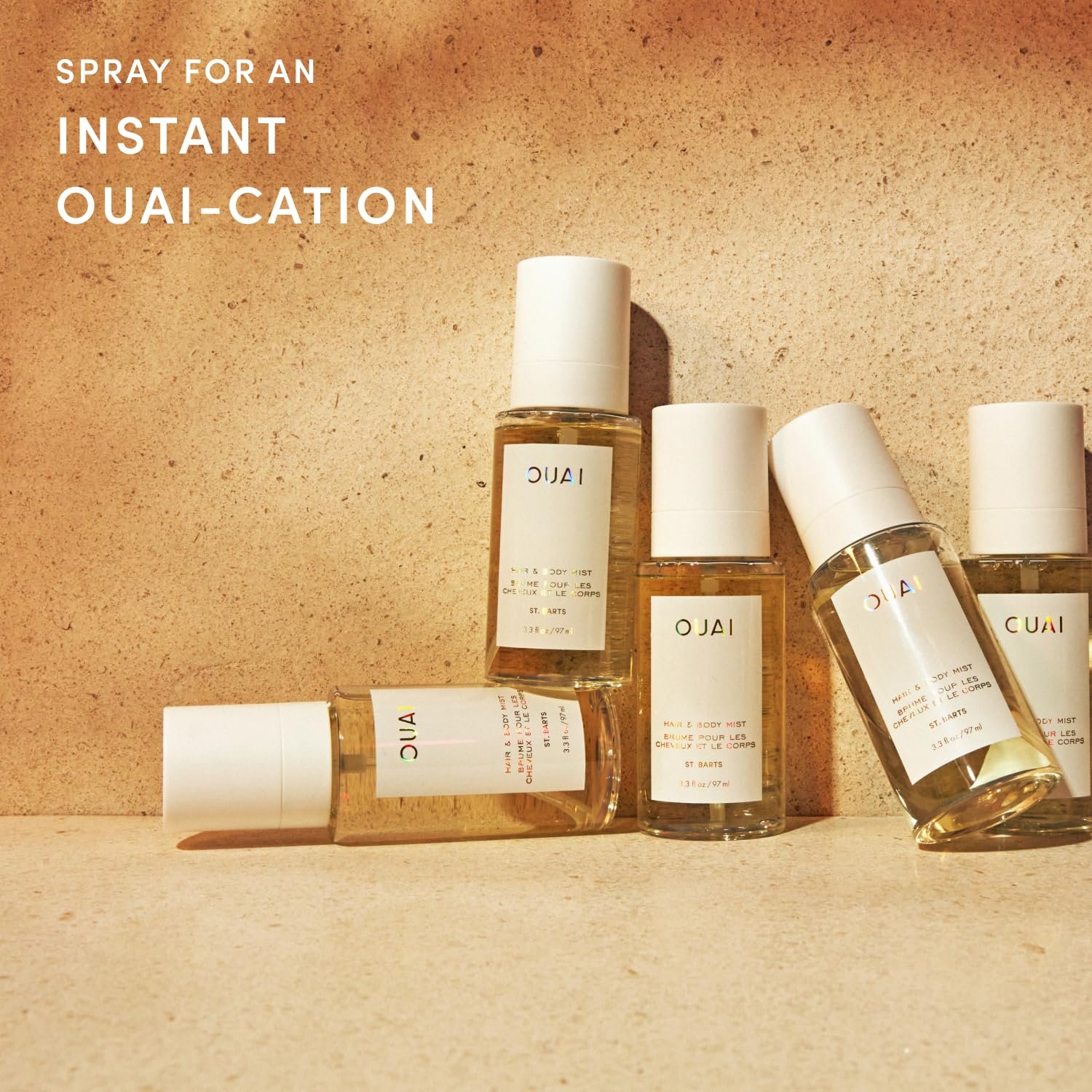 OUAI St. Barts Hair and Body Mist - Tropical-Scented Hair Perfume and Body Spray - Notes of Dragonfruit, Orange Blossom, Tuberose & Musk (3.3 Fl Oz) - Image 2