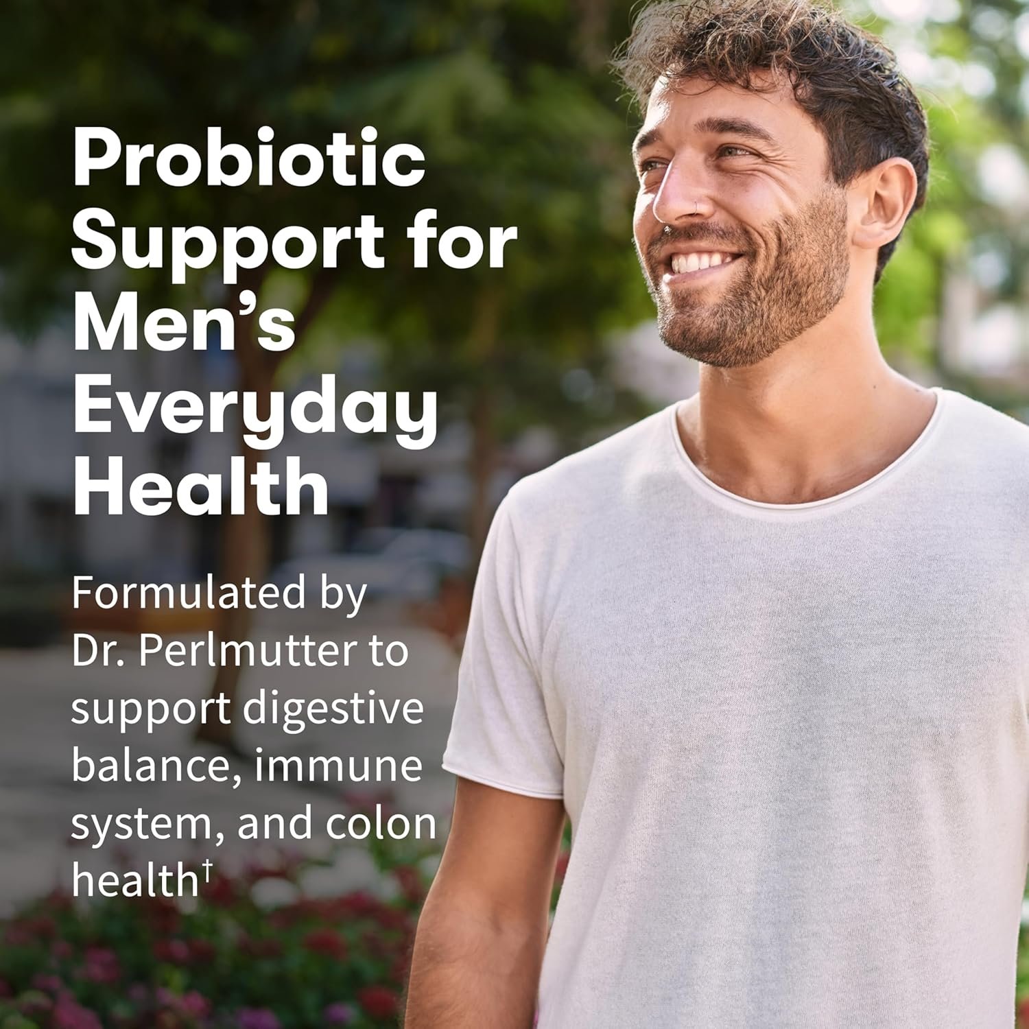 Garden of Life Probiotics for Men, Dr Formulated 50 Billion CFU 15 Probiotics for Digestive Health + Organic Prebiotic Fiber, Colon & Immune Support, Daily Gas Relief, Shelf Stable, 30 Capsules - Image 2
