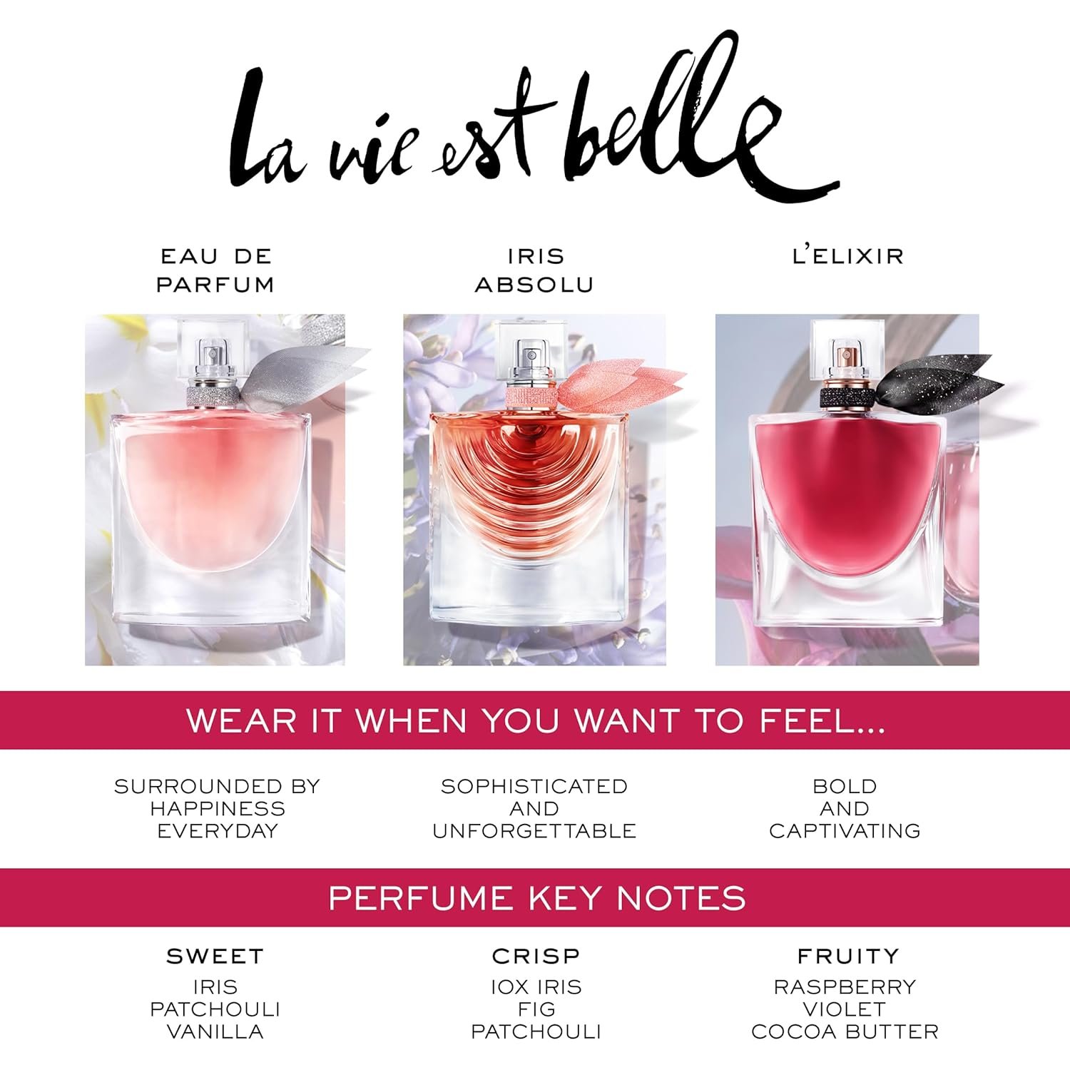 Lancôme La Vie Est Belle Eau de Parfum - Long Lasting Fragrance with Notes of Iris, Earthy Patchouli, Warm Vanilla & Spun Sugar - Floral & Sweet Women's Perfume - Image 7