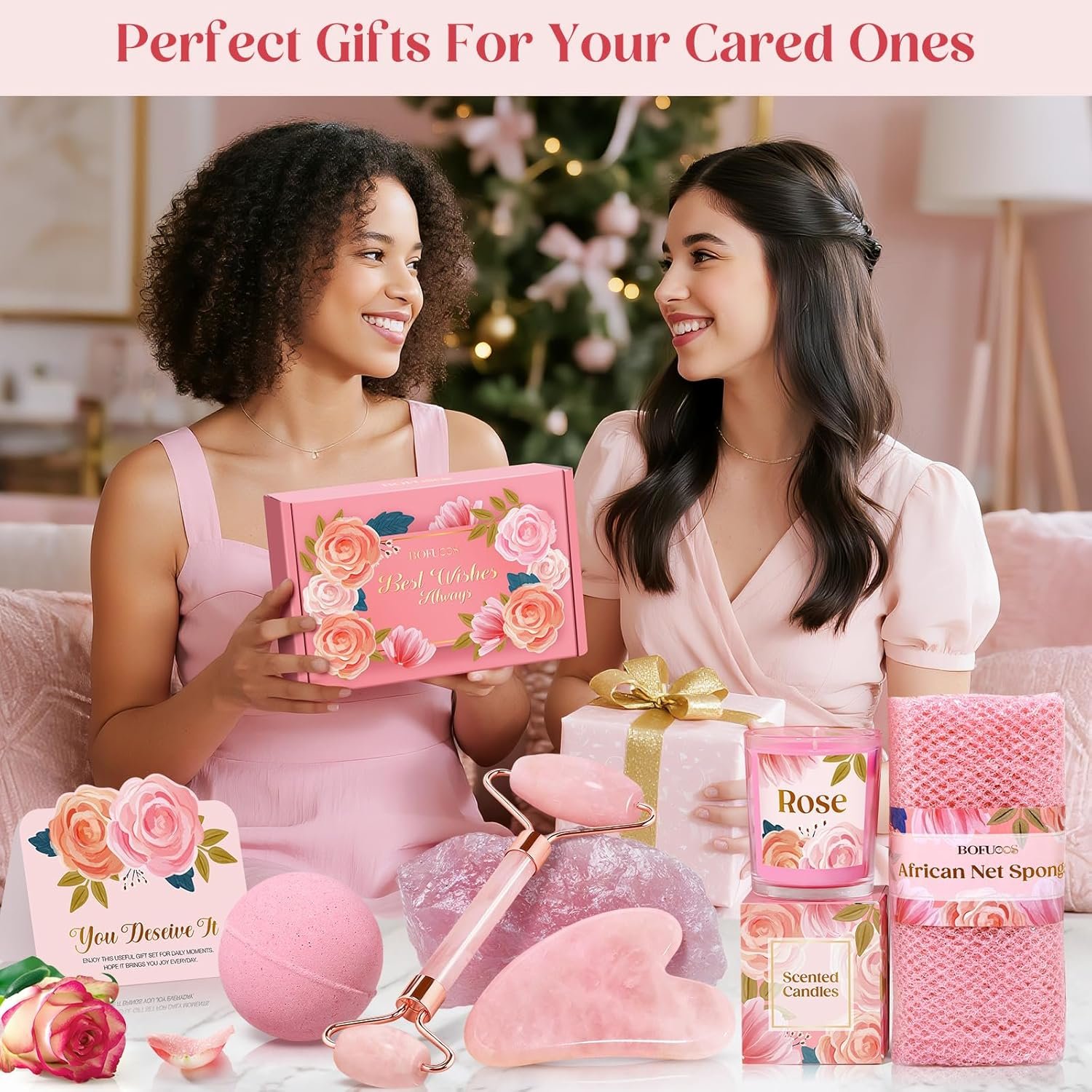 Self Care Spa & Bath Gift Set for Women, Birthday Gifts for Women, Wife, Mom, Sister, Friends, Daughter, Teen Girls - Christmas White Elephant Gift - Image 2
