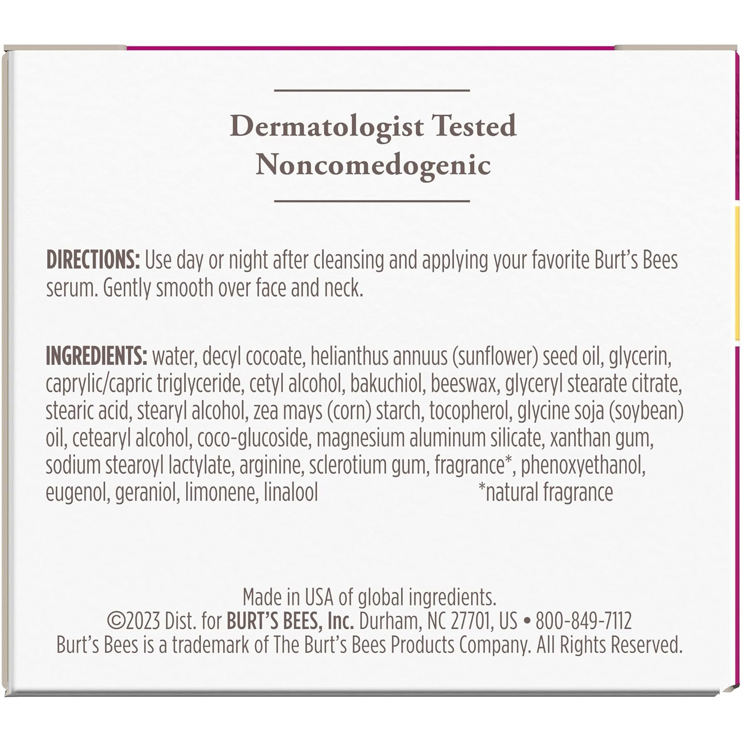 Burt's Bees Renewal Firming Face Cream, Anti-Aging Retinol Alternative, Moisturizing Natural Origin Skin Care, 1.8 Ounce - Image 19