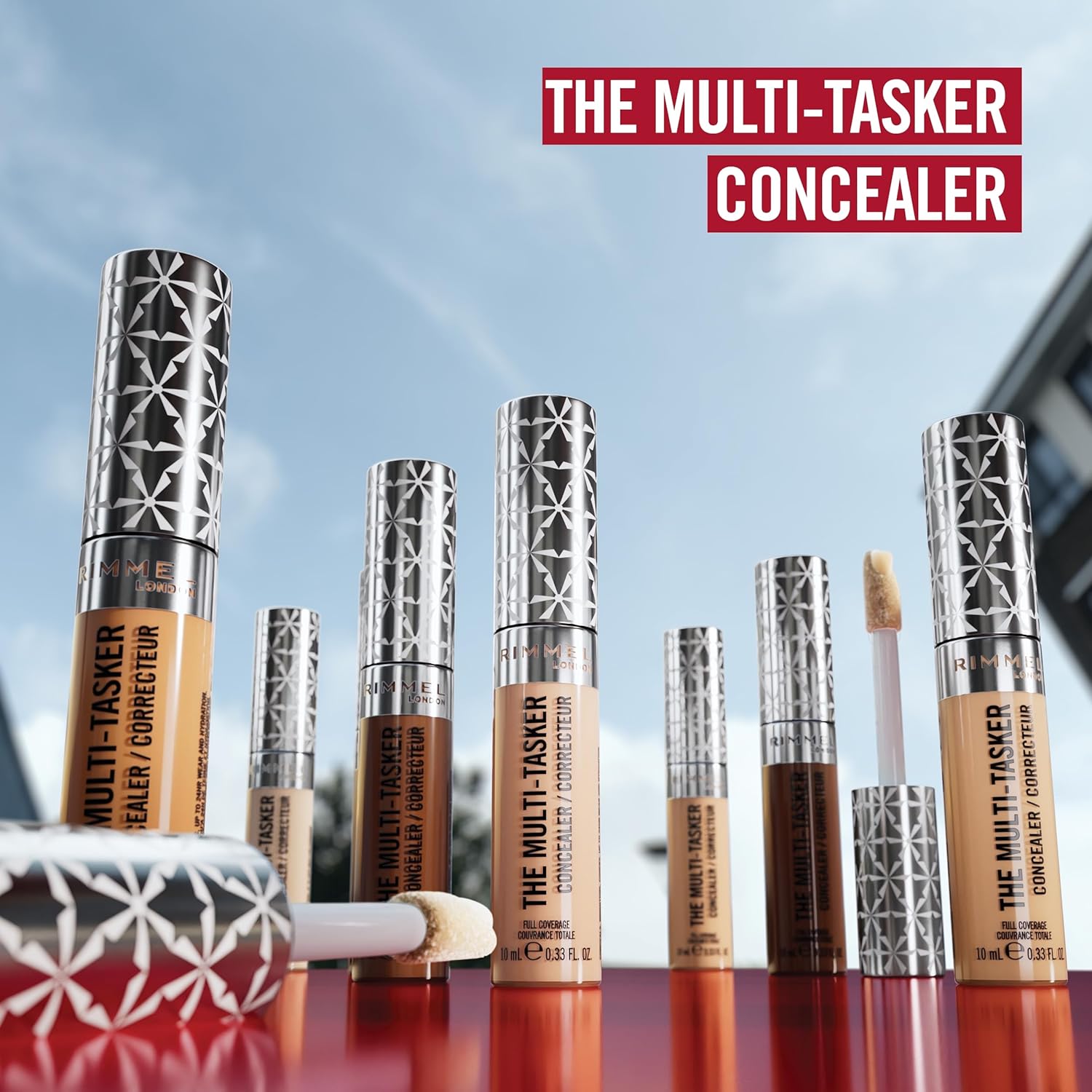 Rimmel London, Multi-Tasker Concealer, 030 Light, Crease-Proof, Transfer-Proof, Waterproof, Up To 24-Hour Wear, Vegan Formula, 0.33oz - Image 4