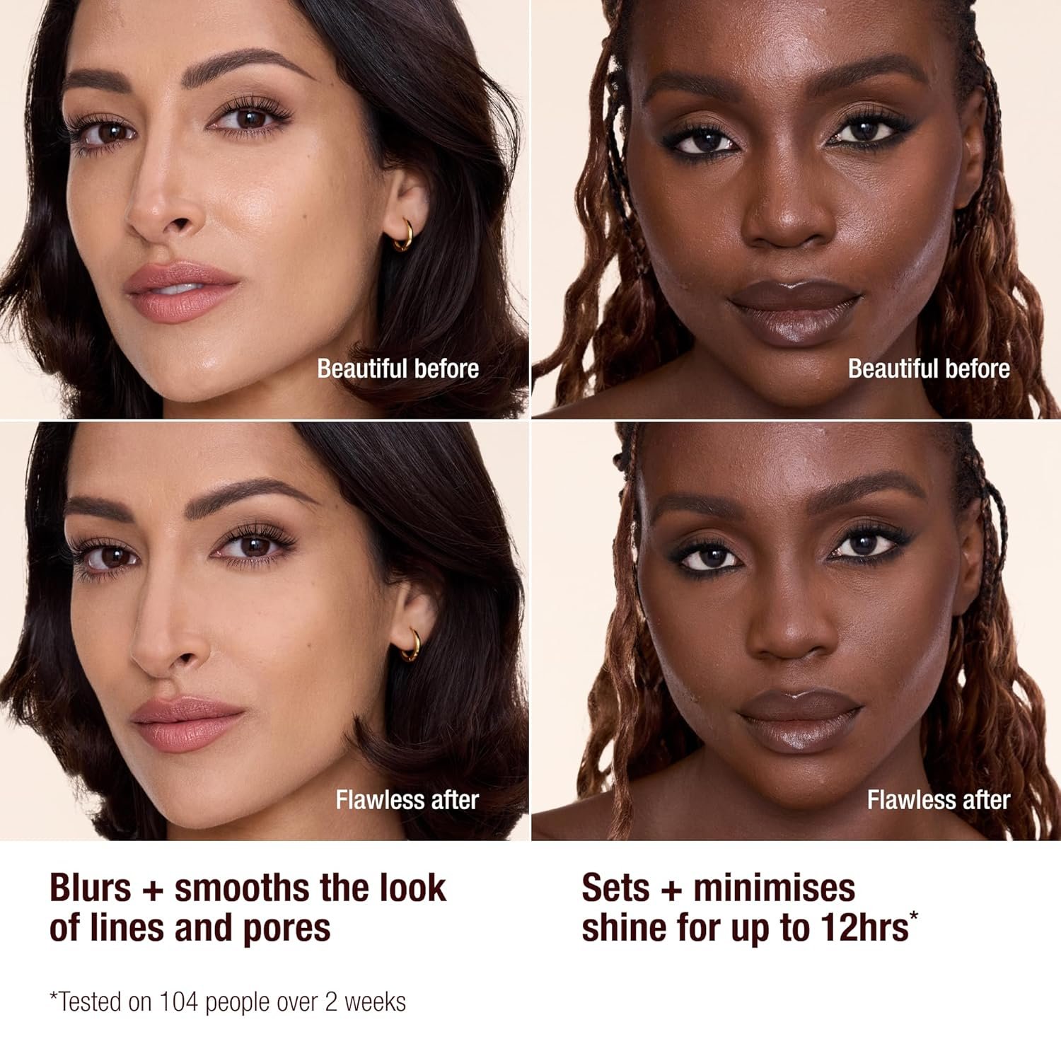 Charlotte Tilbury Airbrush Flawless Finish Setting Powder - Pore-Blurring Pressed Powder for Face Makeup to Minimize Shine with a Soft-Focus Finish - Image 8