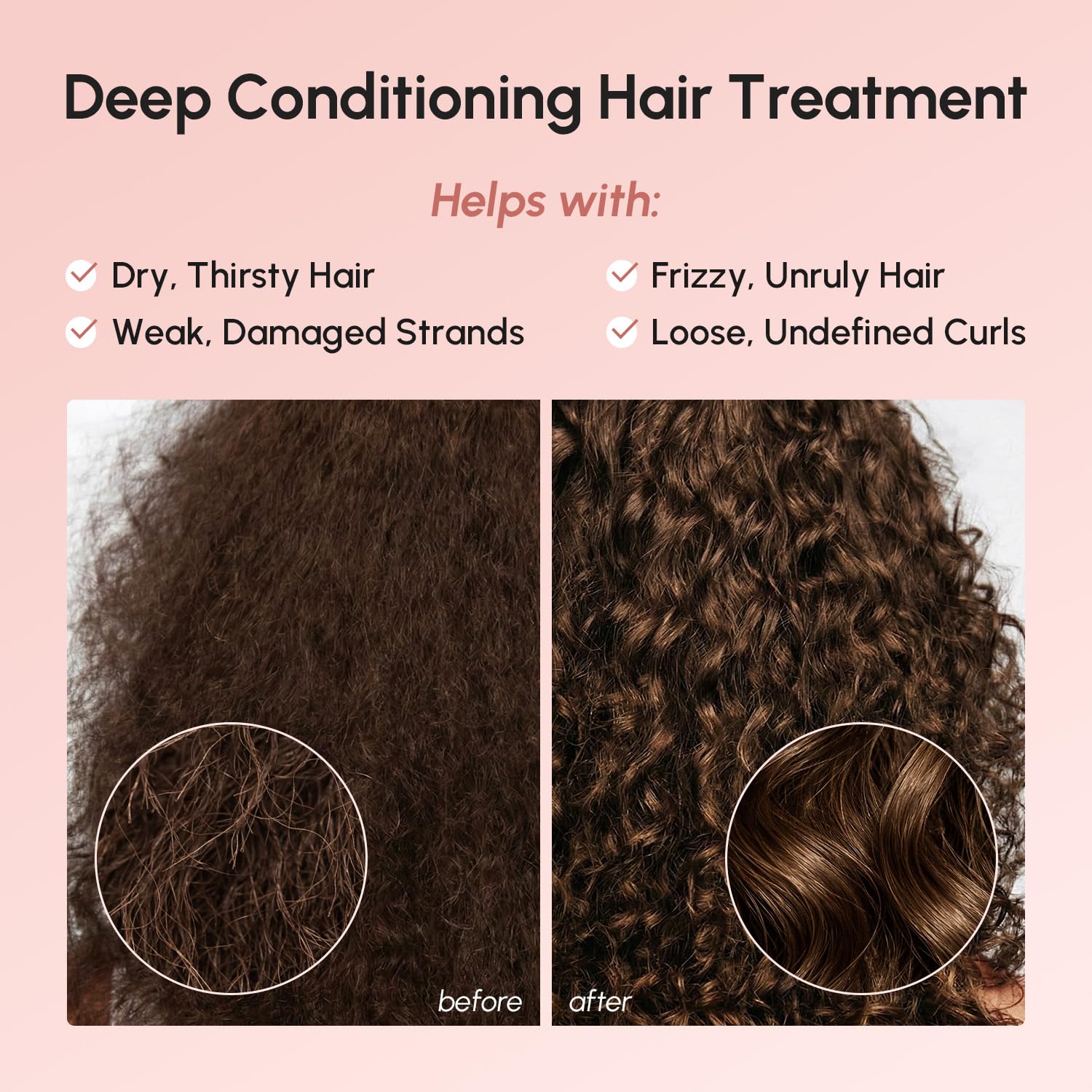 MAREE Curl Repair Hair Mask - Deep Conditioning Care for Damaged, Dry Curly Hair Products for Women & Men - Curl Moisturizer & Conditioner - Tratamiento Mascarilla para el Cabello Seco y Maltratado - Image 5