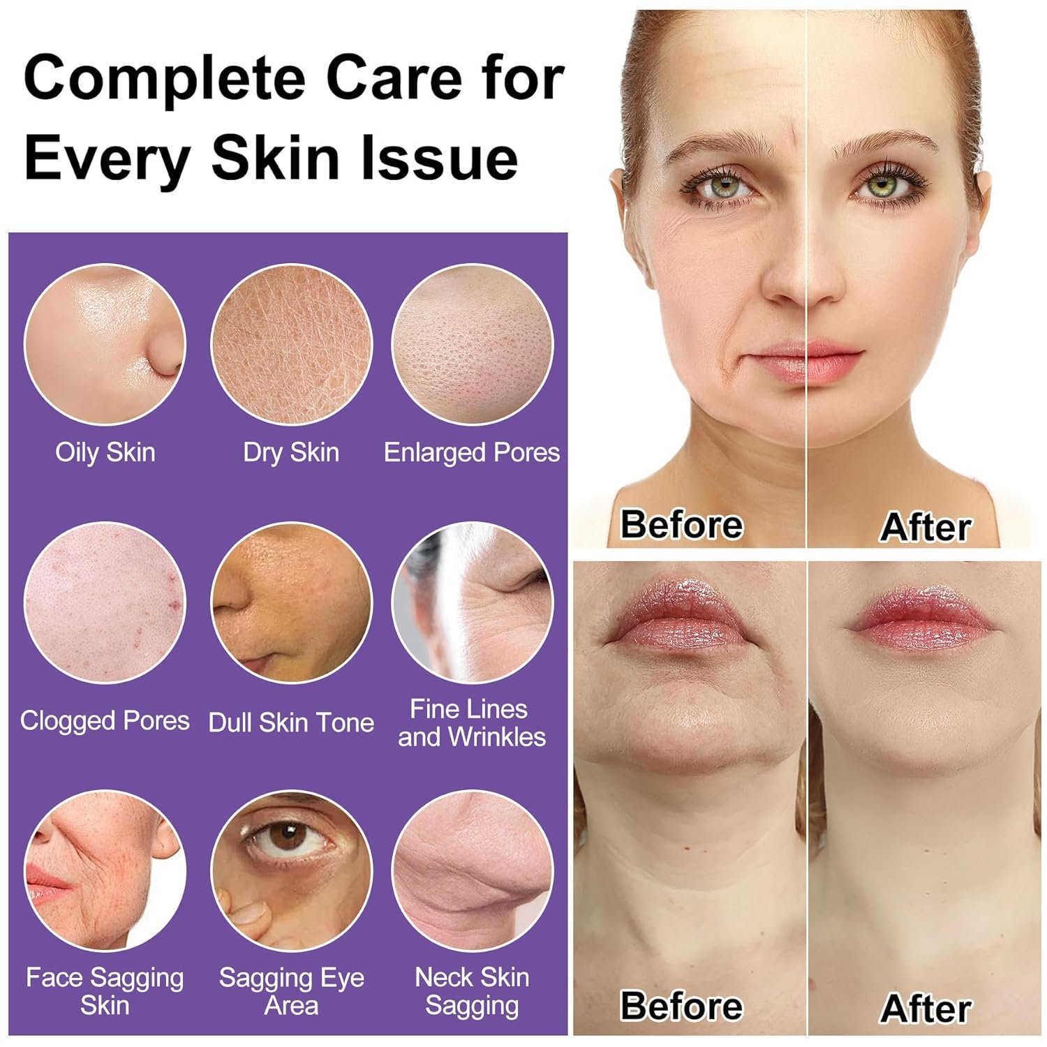 Skin Care Set,6Pcs Professional Womens Teens Tighten Lift Firm Skincare,Hydrate Anti-Aging Facial Routine Kit Travel Gift Set,Birthday Christmas Secret Santa Gifts for Women Teenage Girl Wife Mom | Professional, Travel Skincare, Gift Set - Image 2