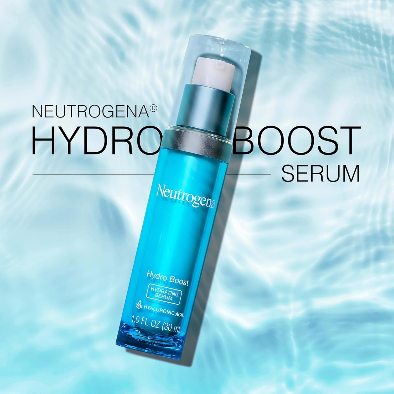 Neutrogena Hydro Boost Hydrating Hyaluronic Acid Face & Neck Serum, Fast-Absorbing Daily Facial Moisturizer with Purified Hyaluronic Acid for Hydrated Skin, Oil-Free & Non-Comedogenic, 1 fl. oz - Image 7