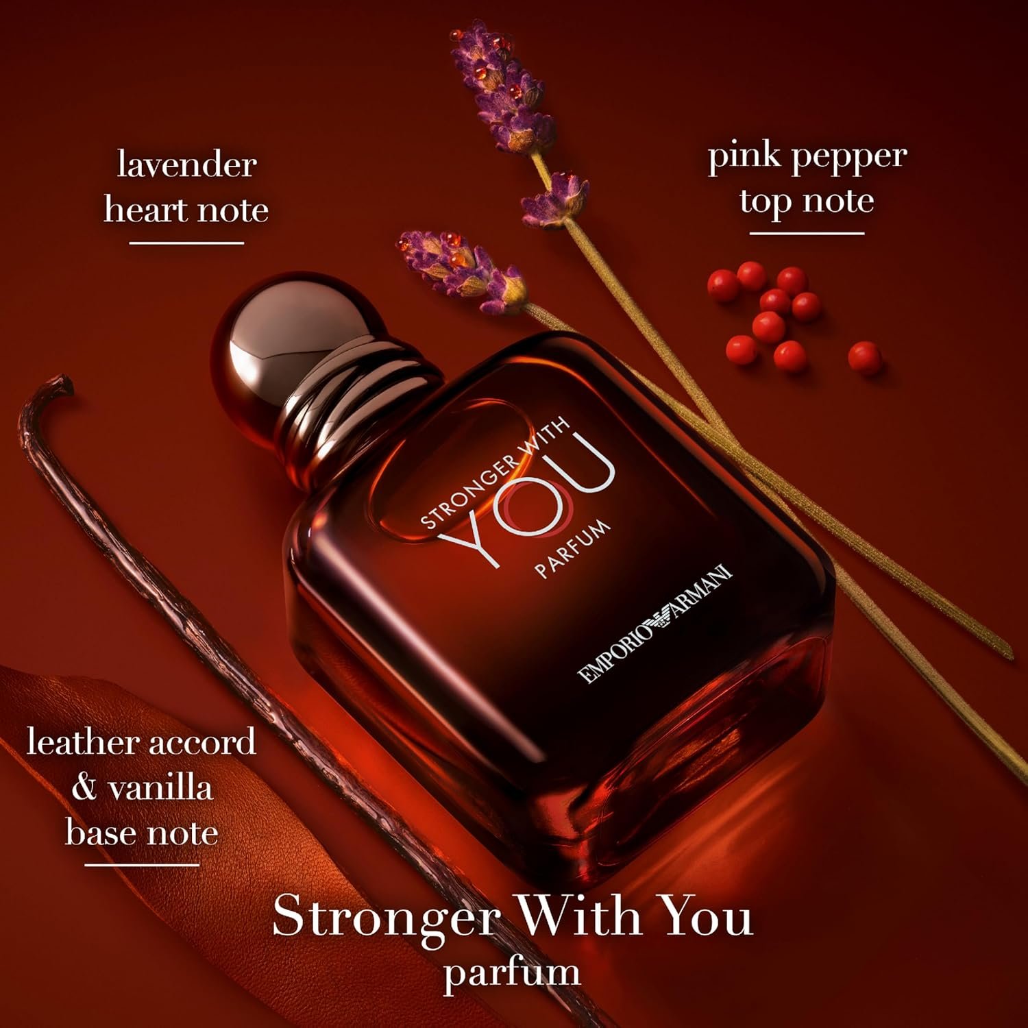 Armani Beauty - Stronger With You - Parfum - Cologne for Men - Woody & Ambery Fragrance - Rum, Bergamot, Lavendar, Cedarwood, and Vanilla Notes - Image 3