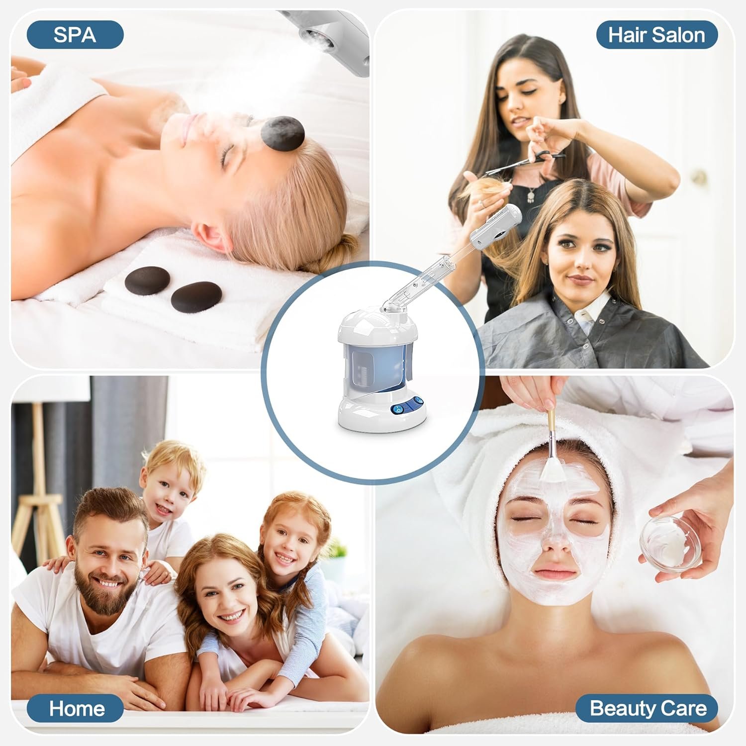 Facial Steamer - Ozone Steamer with Extendable Arm - Professional Nano Ionic Facial Steamer for Deep Cleaning - Portable for Personal Care Use at Home or Salon - Image 7